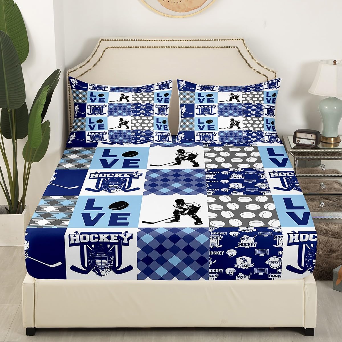 Erosebridal Ice Hockey Sheet Set for Teen Boys