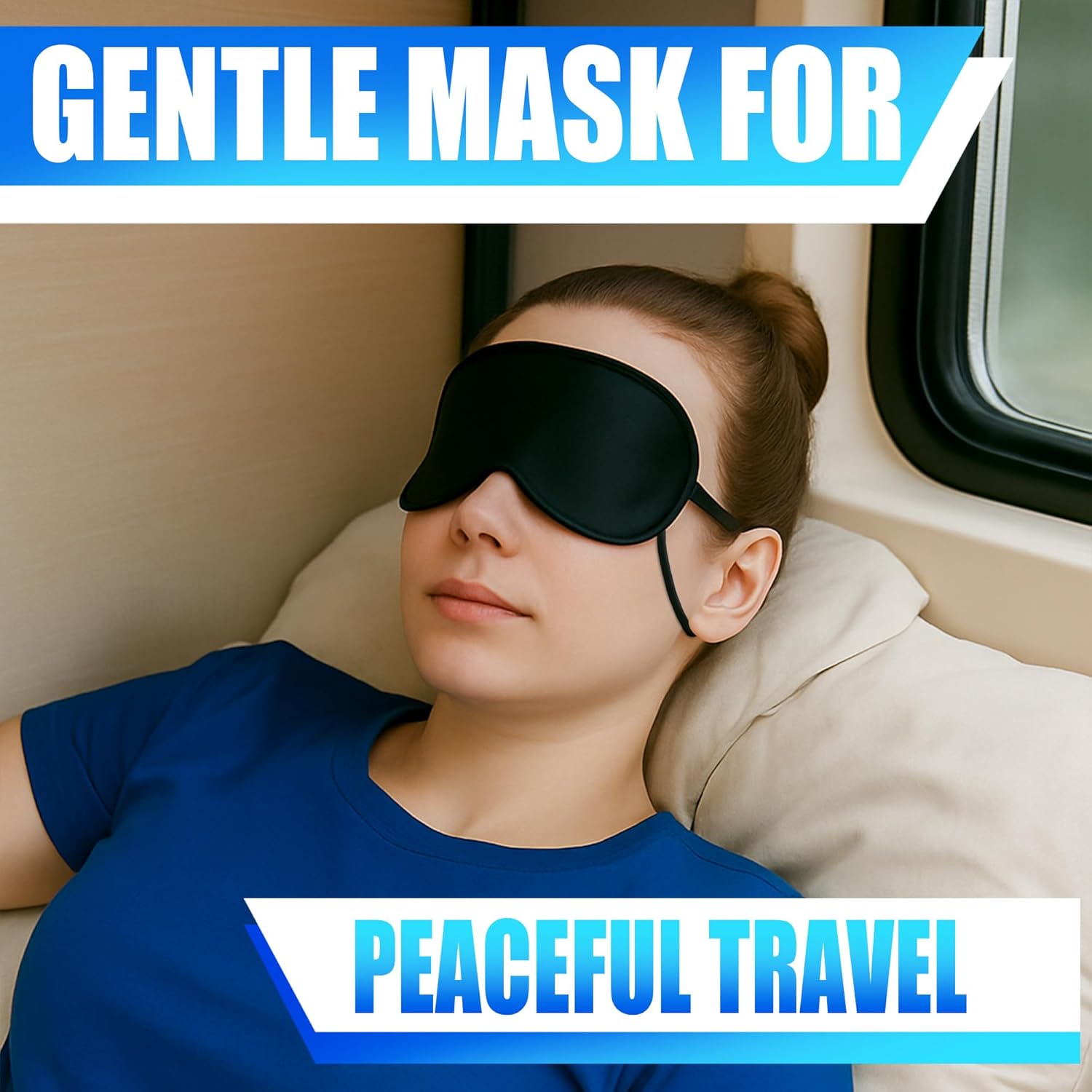 Point2Points Memory Foam Travel Pillow for Airplanes