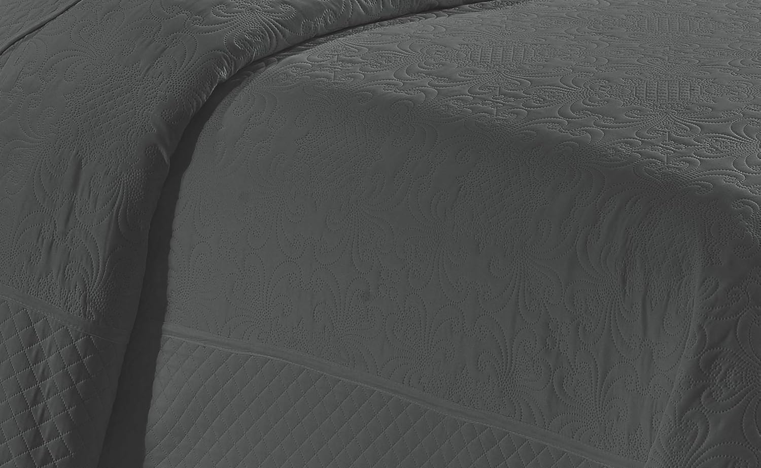 Home Collection 3 Piece Embossed Coverlet Bedspread Set 1