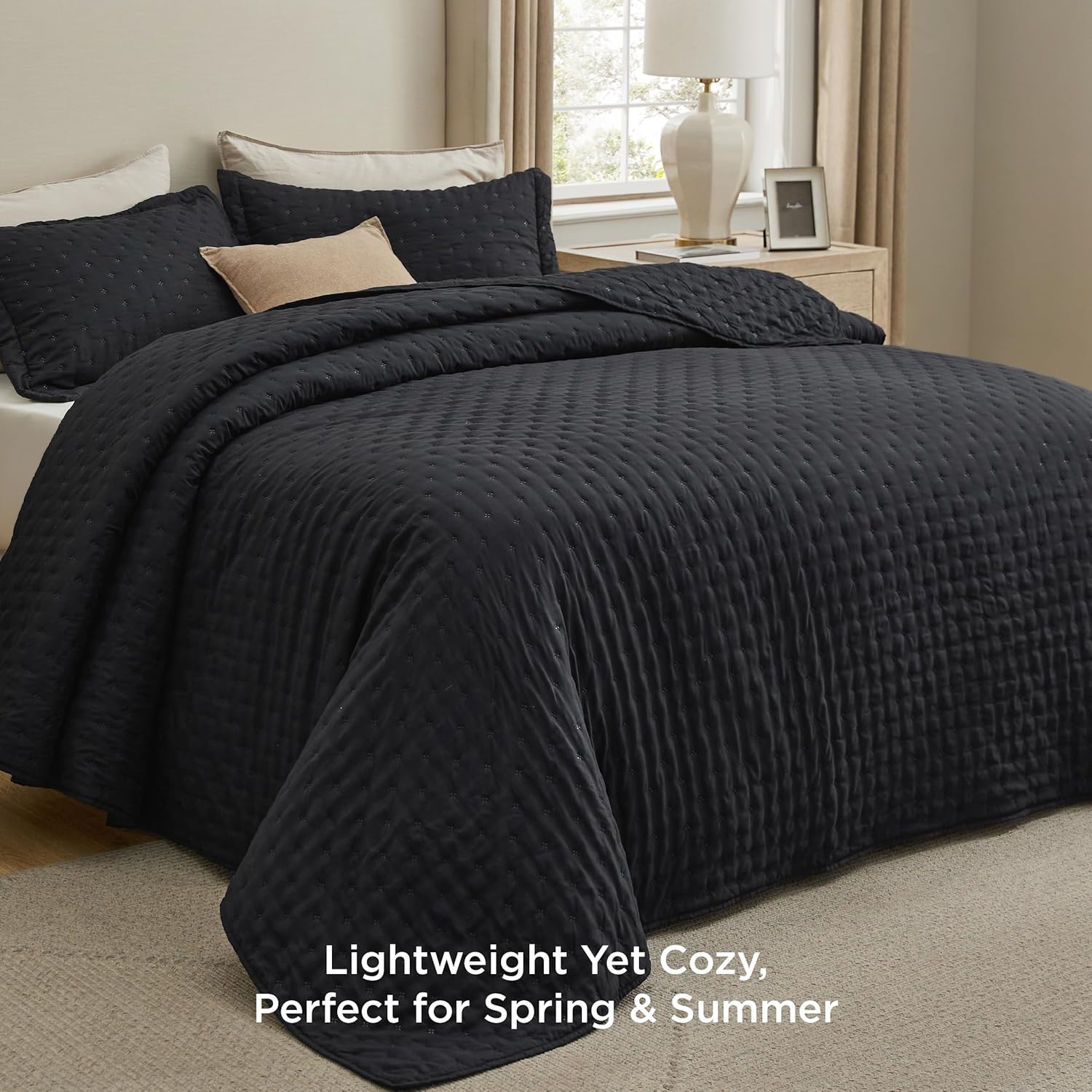 Bedsure King Quilt Set - Soft Lightweight All-Season Bedding
