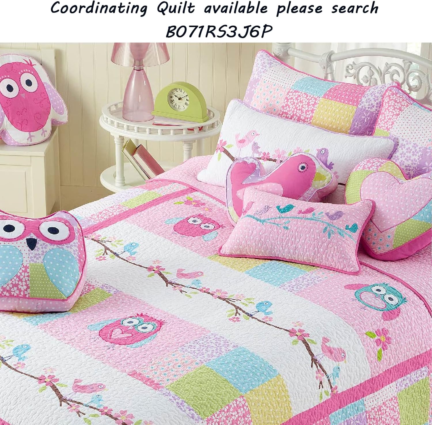 Cozy Line Home Fashions Cute Bird Throw Pillow for Kids and Girls