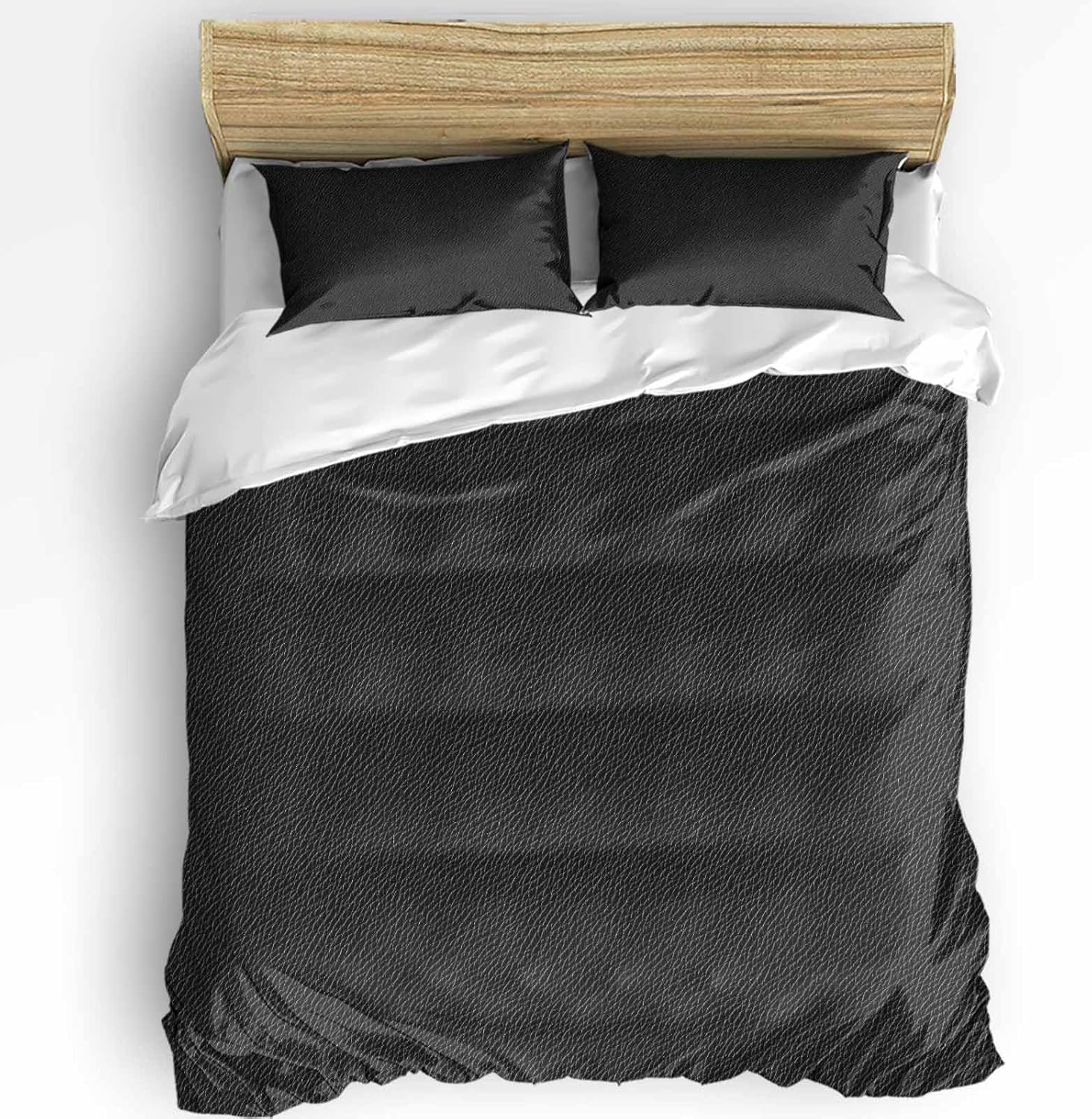 3 Piece Queen Size Bedding Set with Zipper Closure