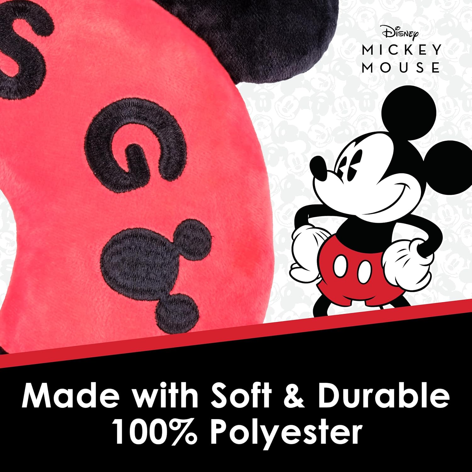 Disney Mickey Mouse Travel Pillow Lets Go Portable Neck Support