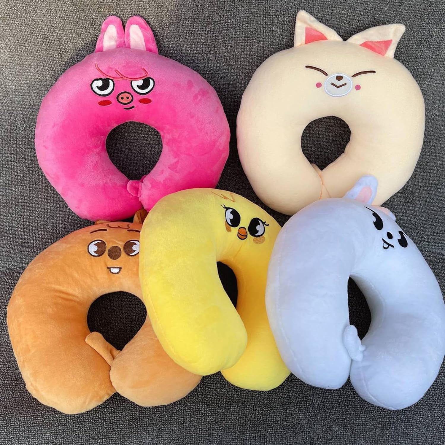 Soft Travel Pillow for Kids Skzoo Animal Neck Support