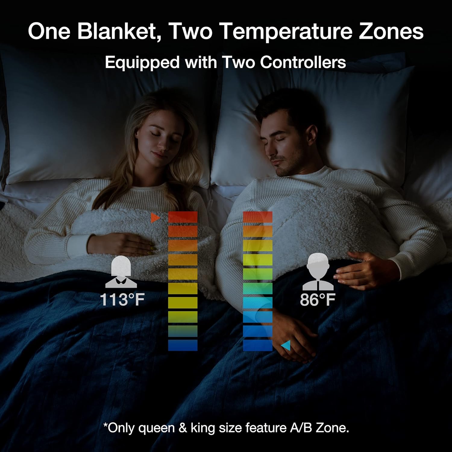 WOOMER Heated Blanket King Size with 5-Year Warranty 1