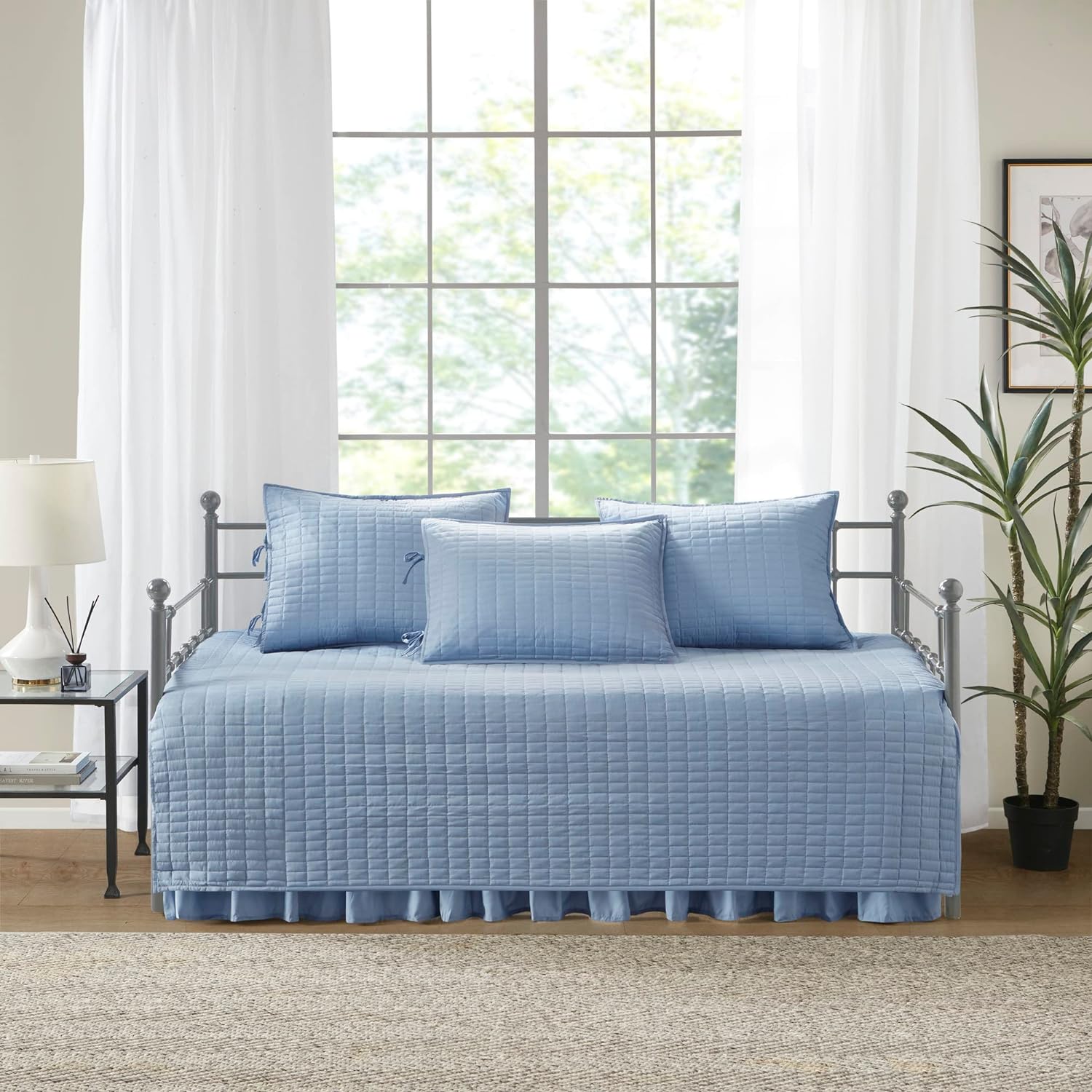 Comfort Spaces Daybed Cover - Blue 5 Piece Set