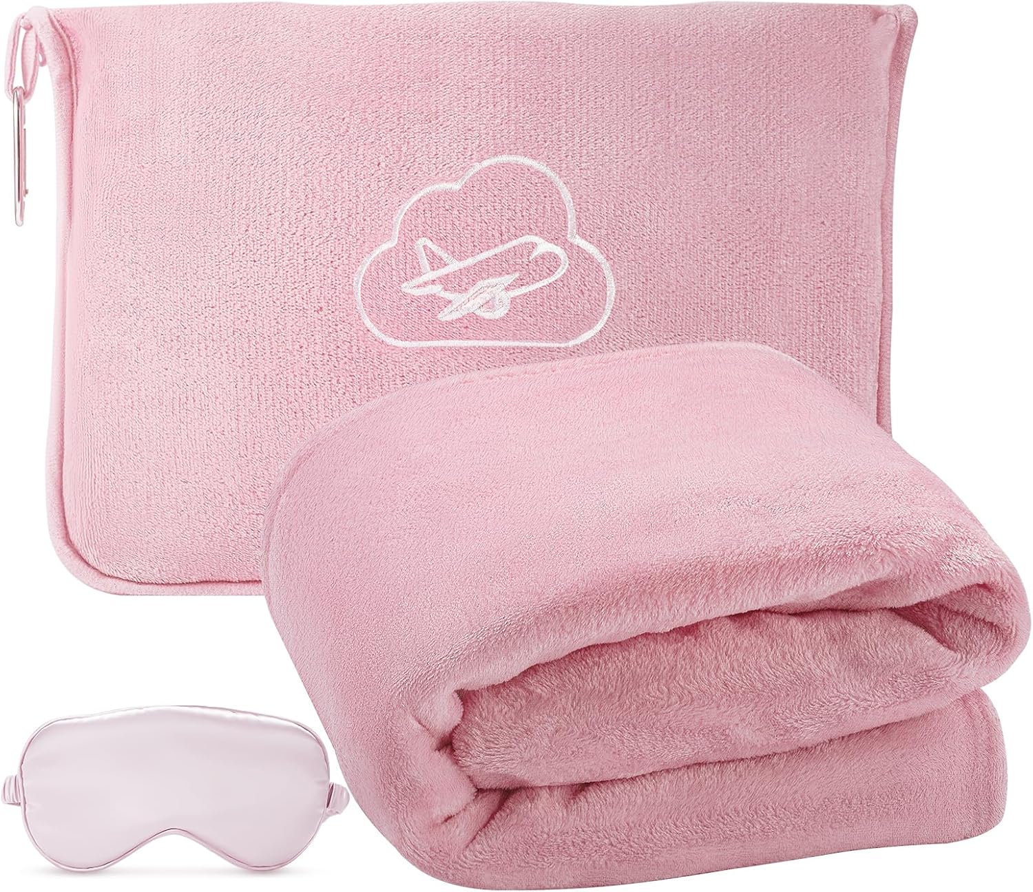 Enzolve Travel Blanket with Bag - Ultra Soft 65x40 in 3-in-1 Set