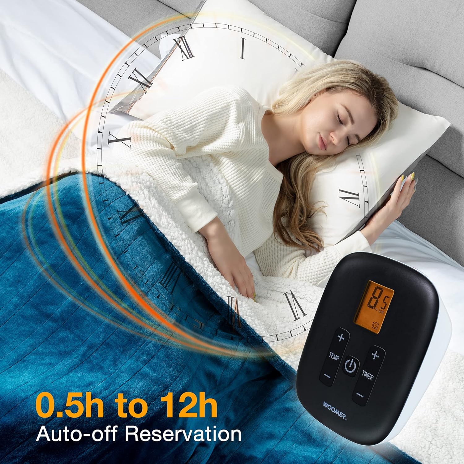 WOOMER Heated Blanket King Size with 5-Year Warranty 1