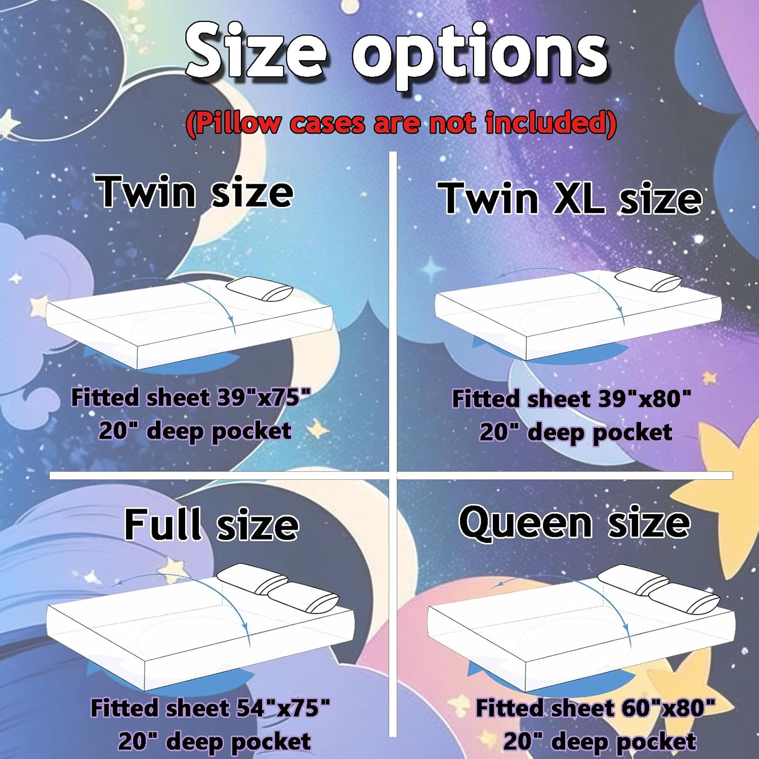 MorroMorn Fleece Fitted Sheet Twin XL Pink Kawaii Cute Design 1