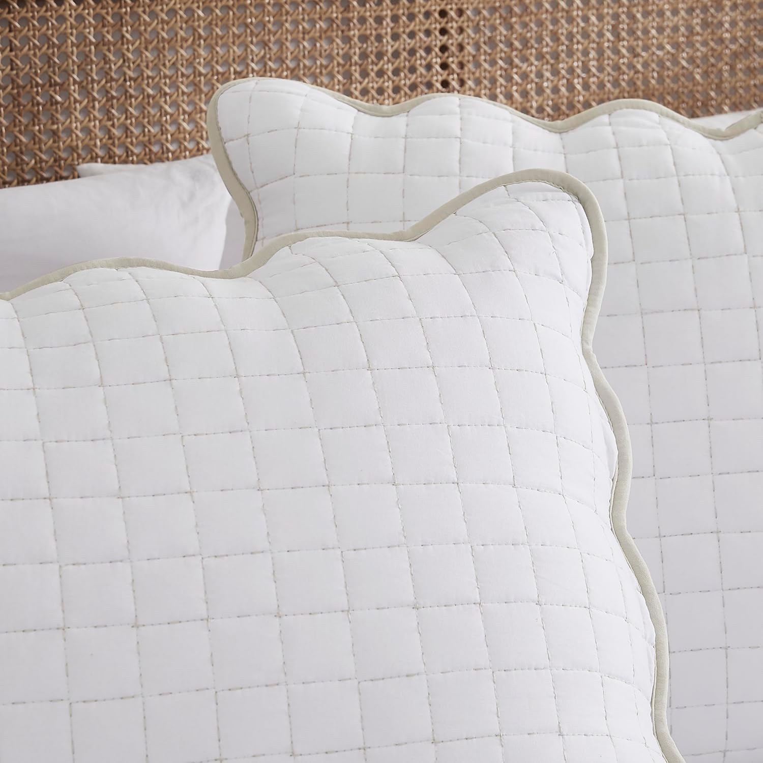 WDCOZY King Size Quilt Bedding Set with 2 Pillow Shams