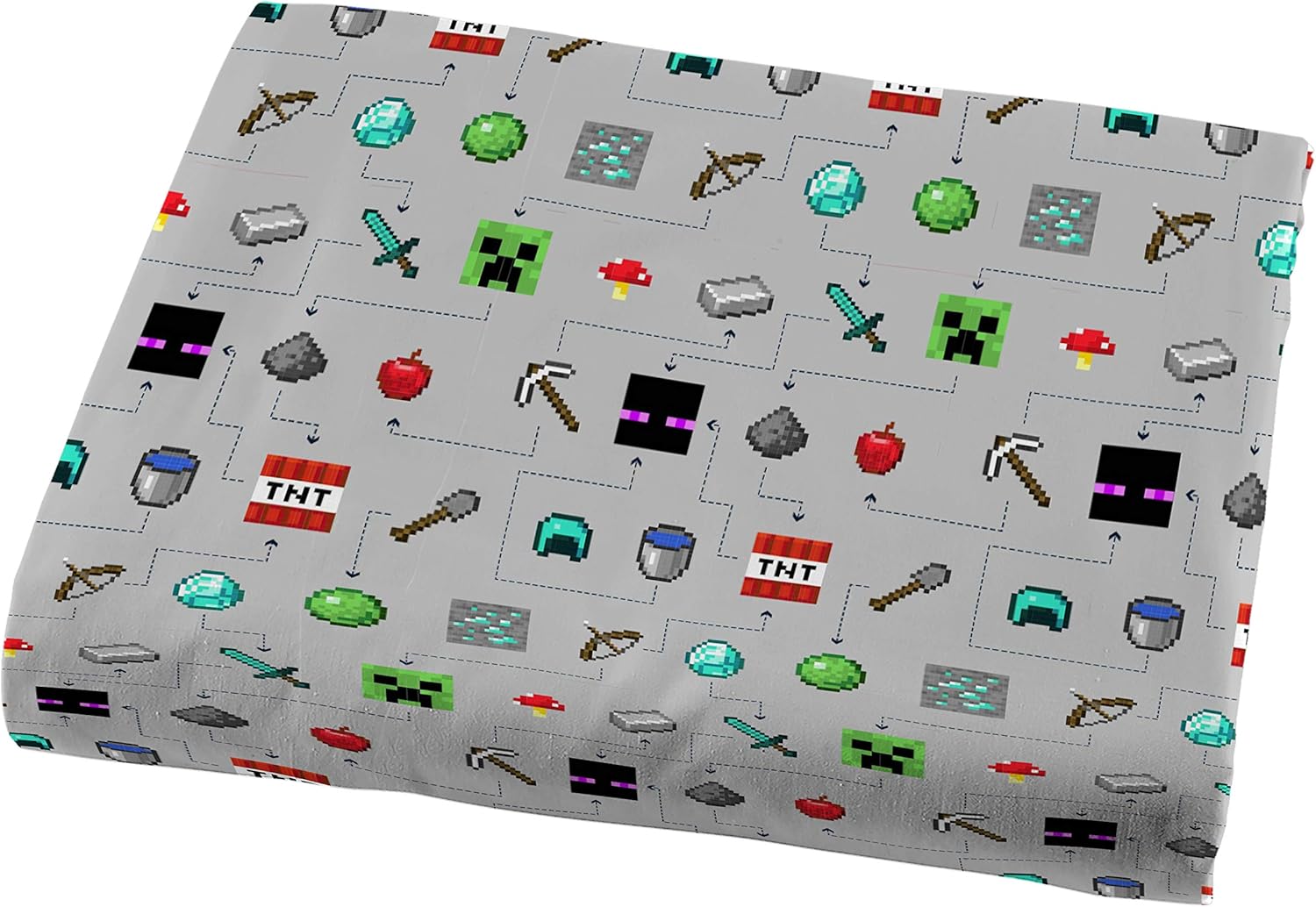 Jay Franco Minecraft Monster Hunters Twin Sheet Set