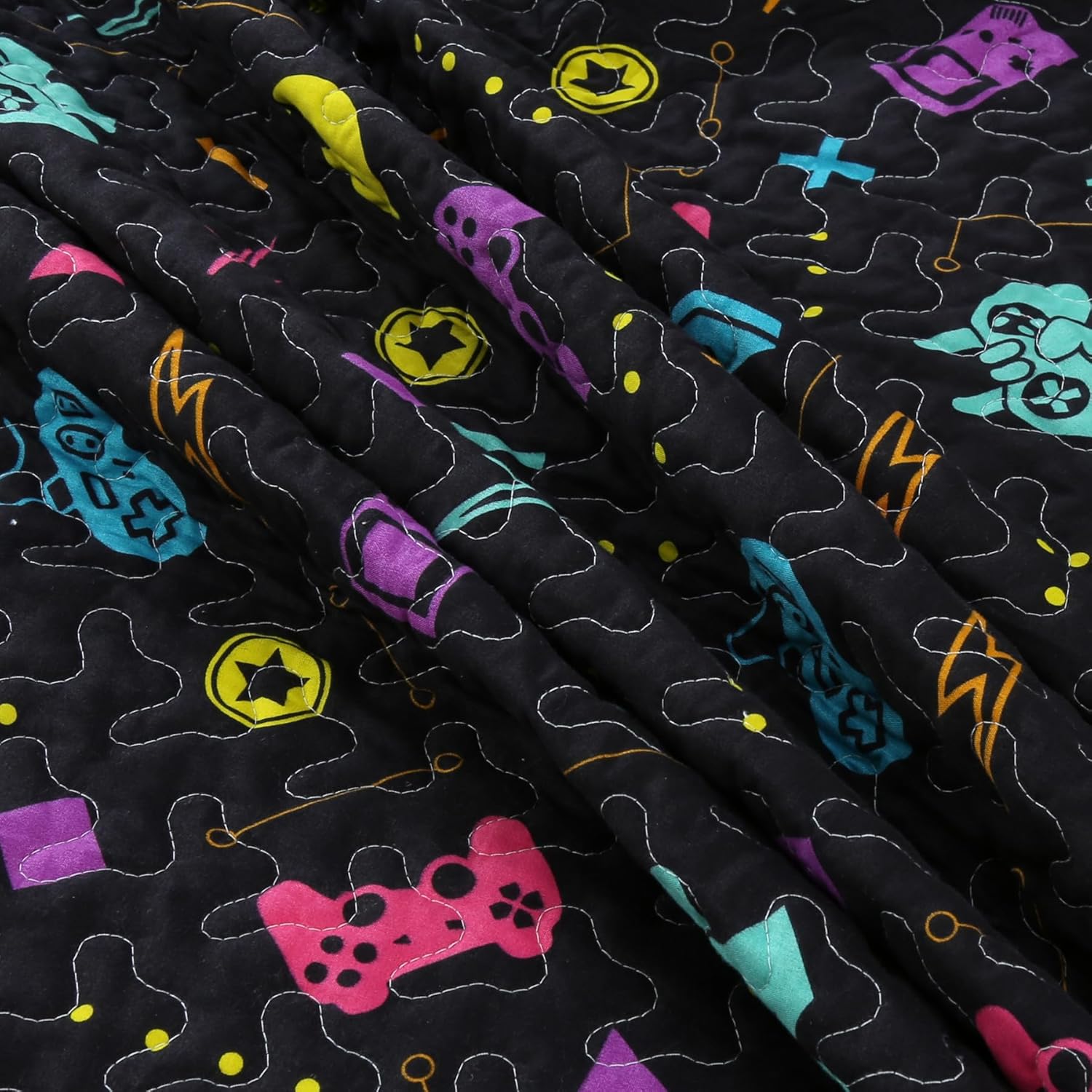 MarCielo Gamer Quilt Bedspread Set for Kids