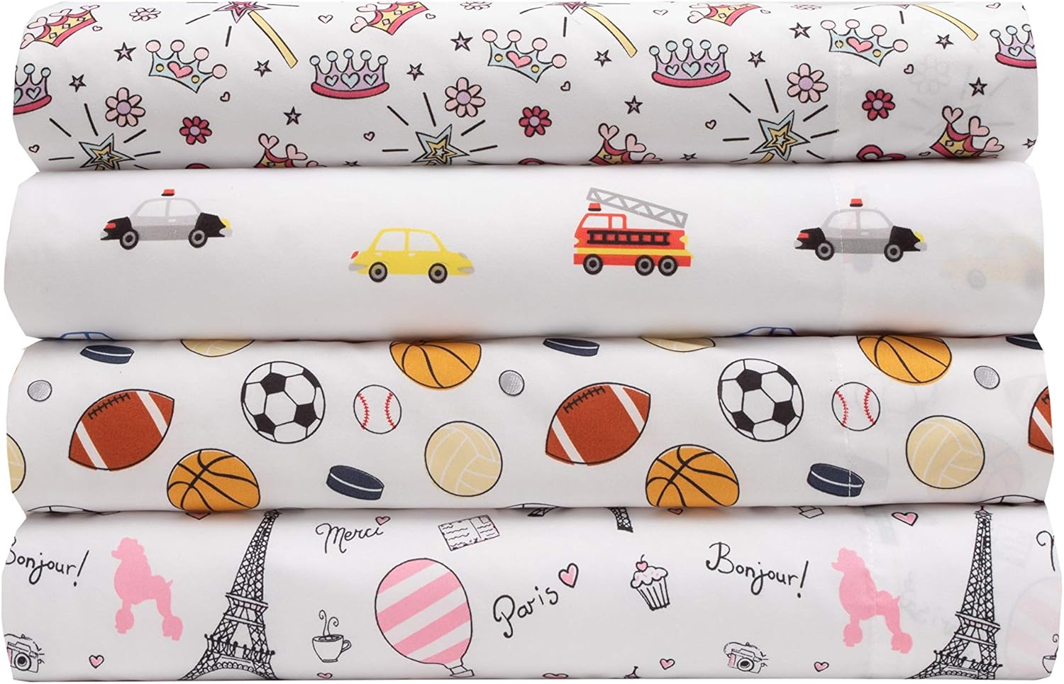 MALLARY BY MATTHEW Kids Super-Soft Microfiber Car Sheet Set Full