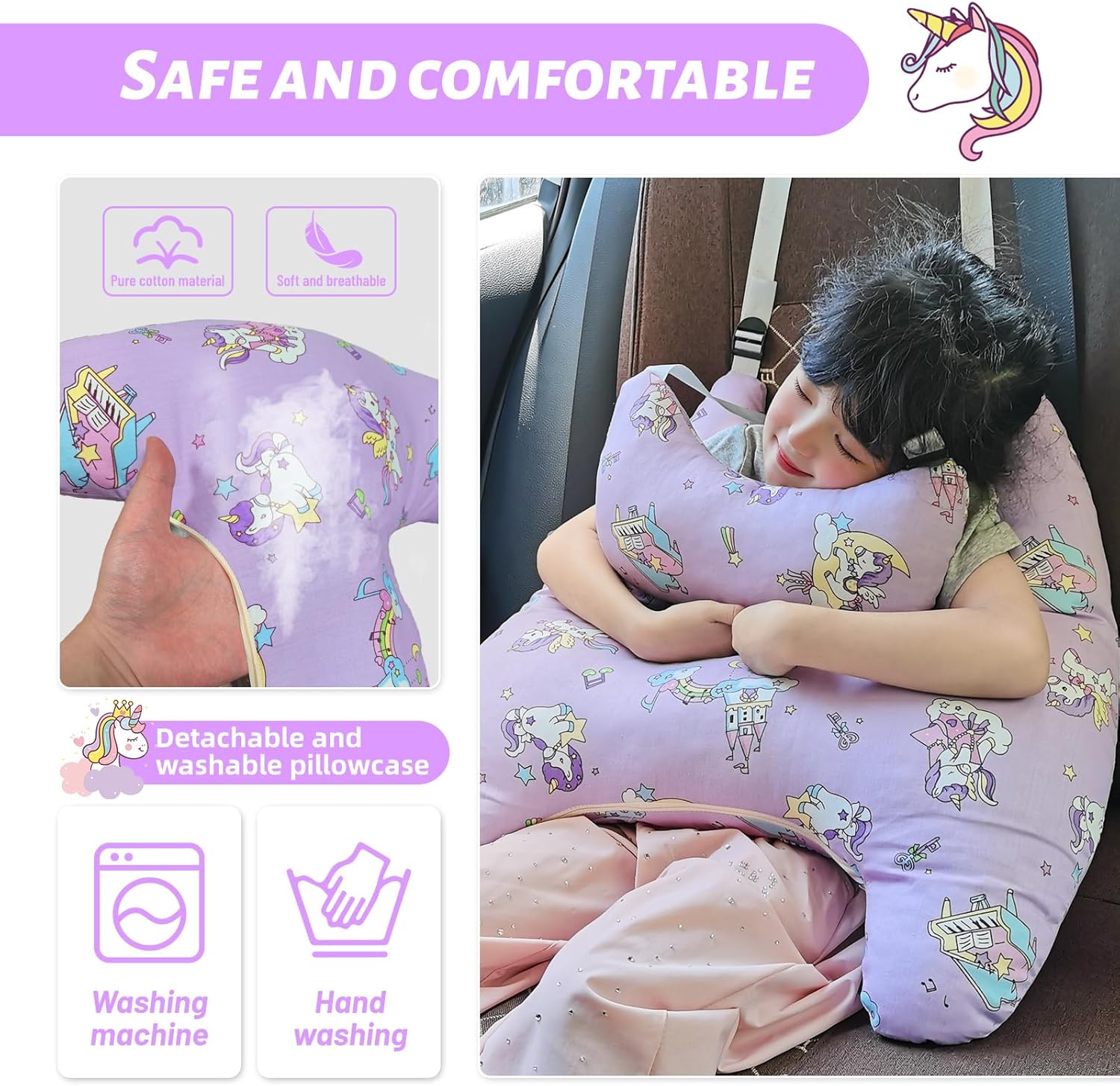 H-Shape Travel Pillow for Kids and Adults