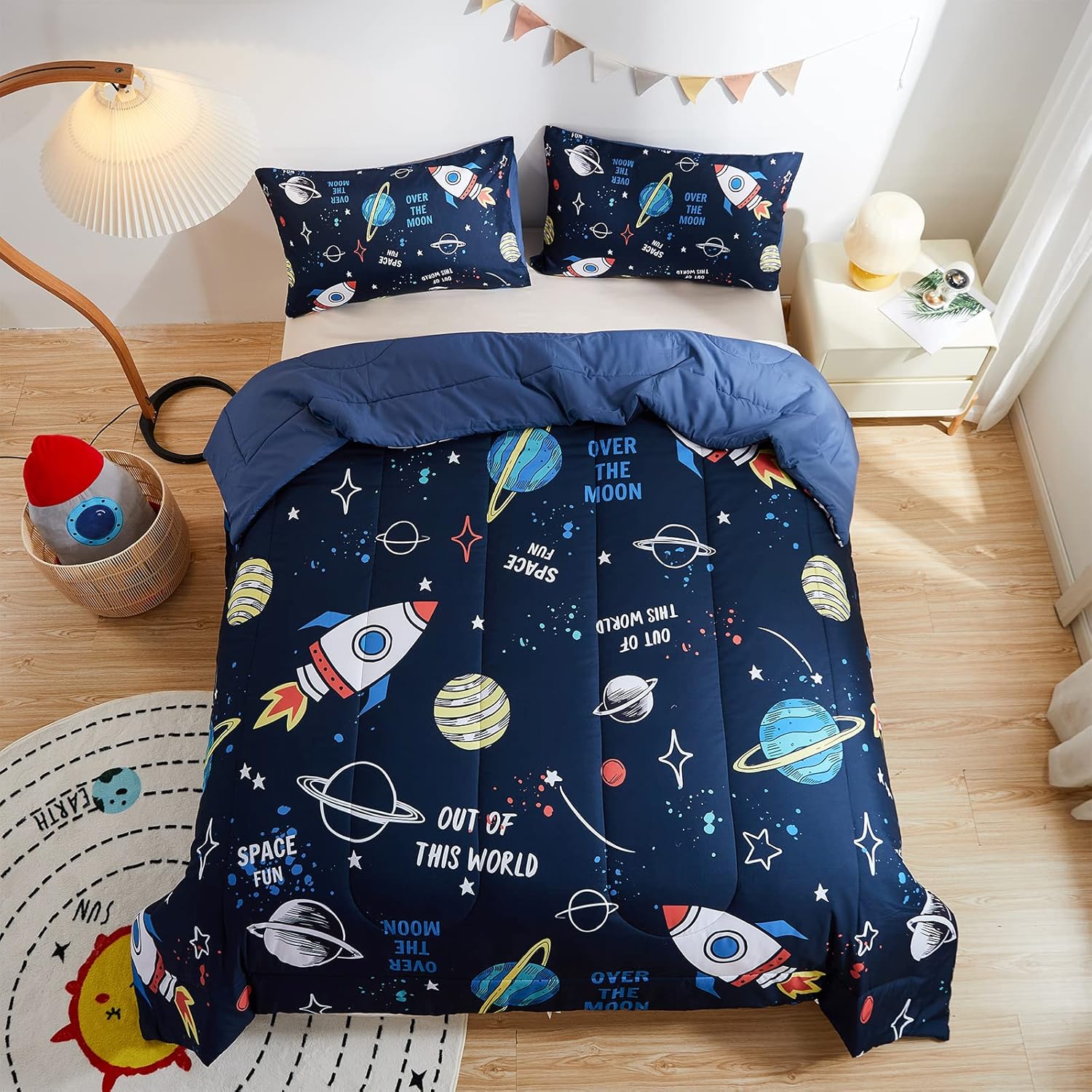beeweed 3 Piece Kid Comforter Set Queen Size 1