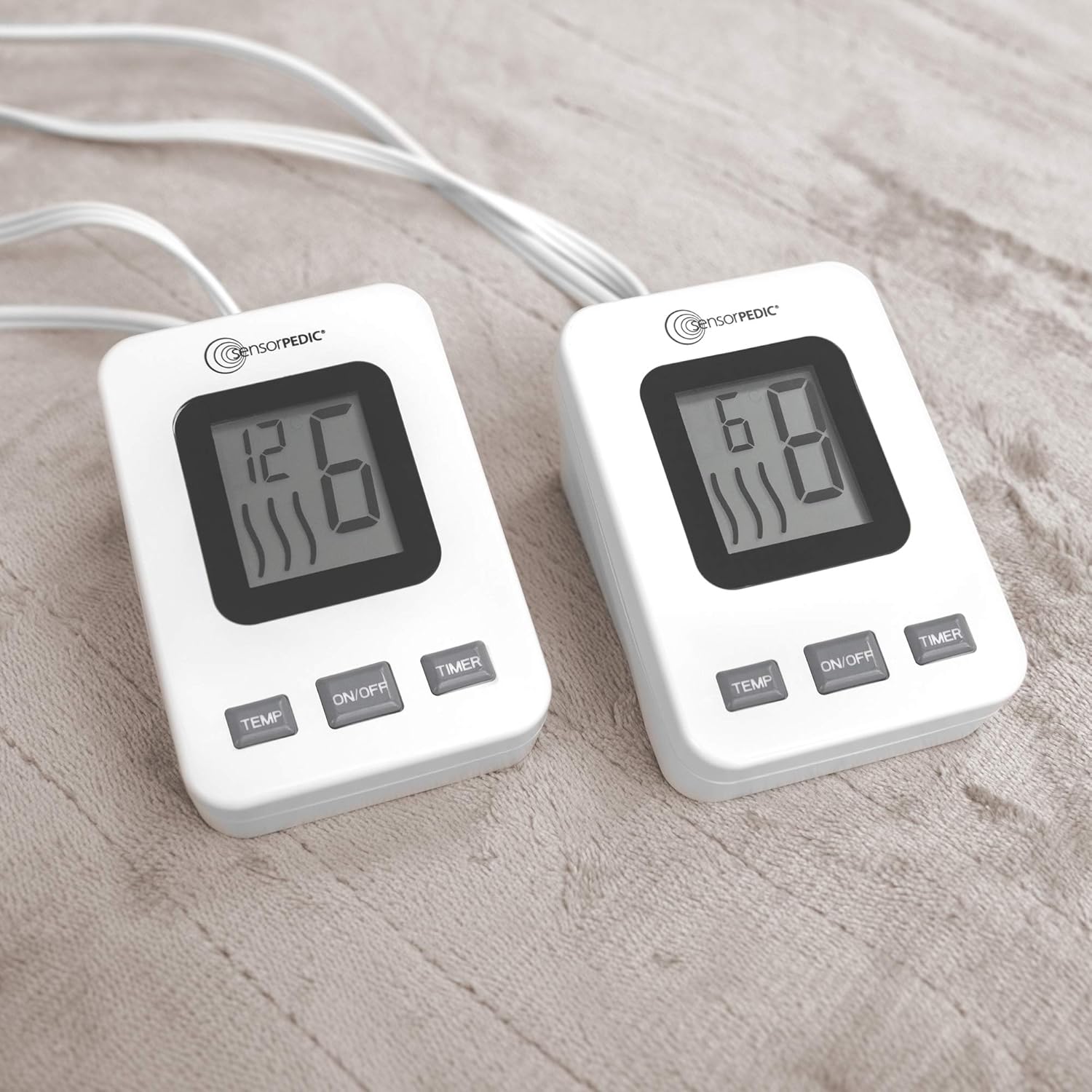 SensorPEDIC Heated Electric Blanket King Cappuccino