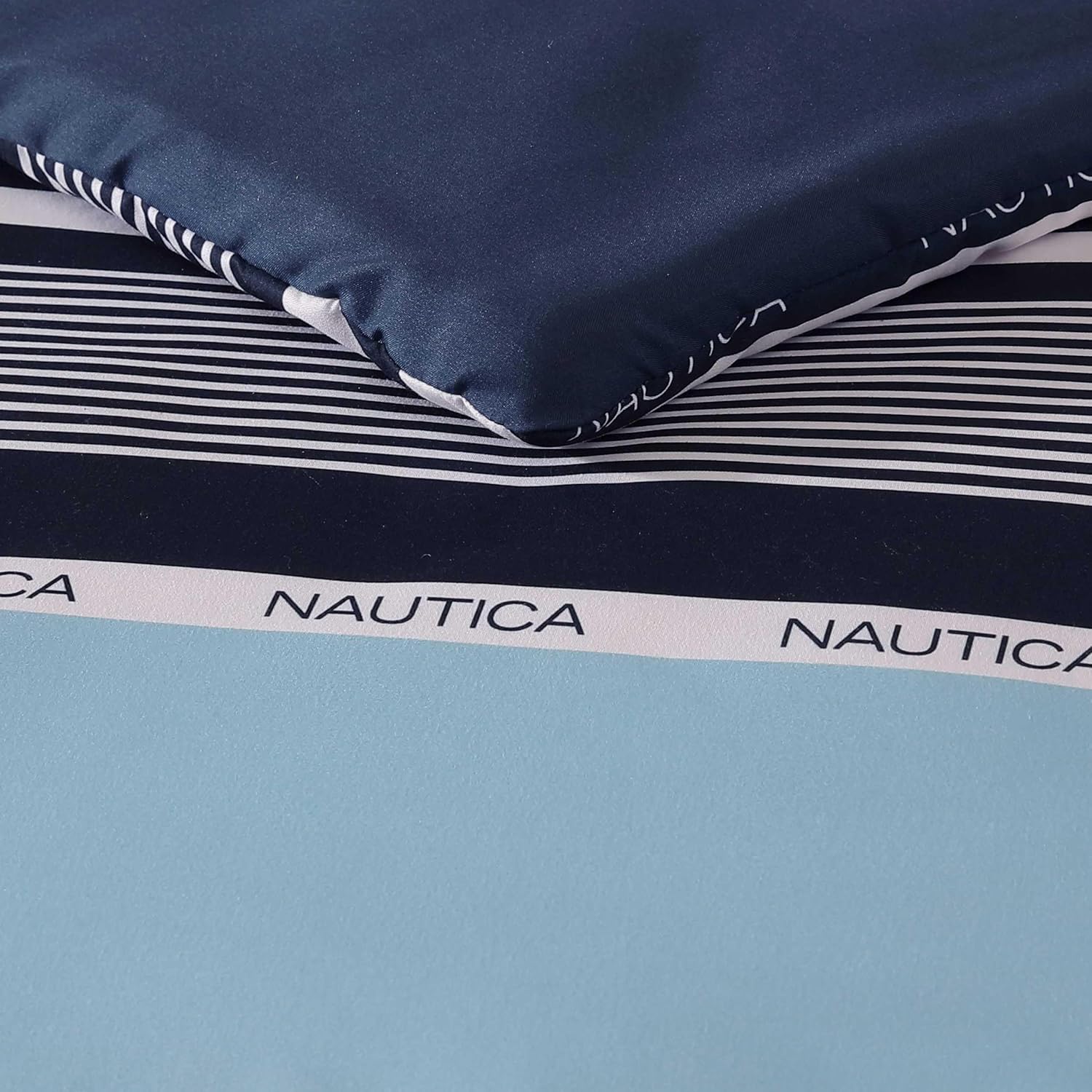 Nautica Full Comforter Set with Matching Sham and Throw Pillows