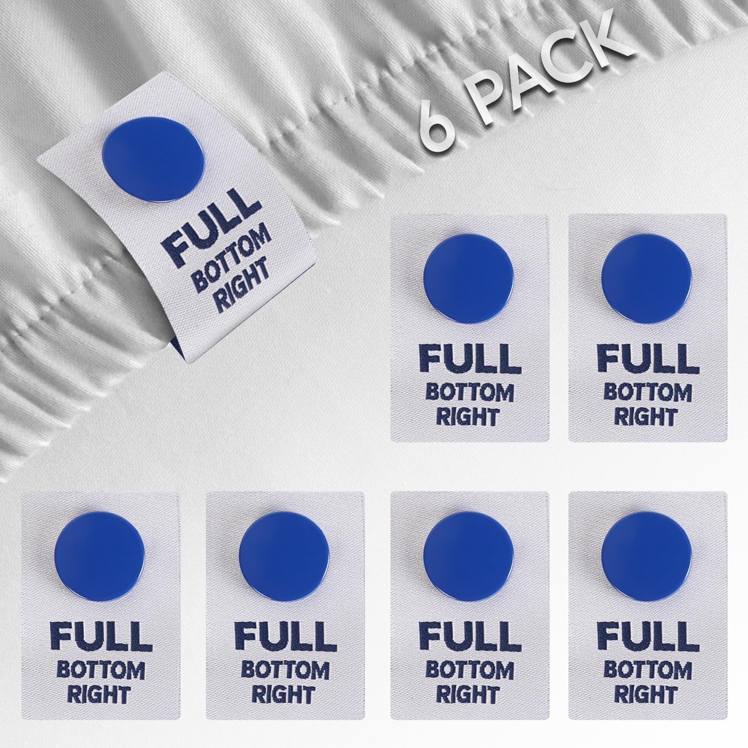 Berkland SheetSnaps Bed Sheet Corner Labels 6pk