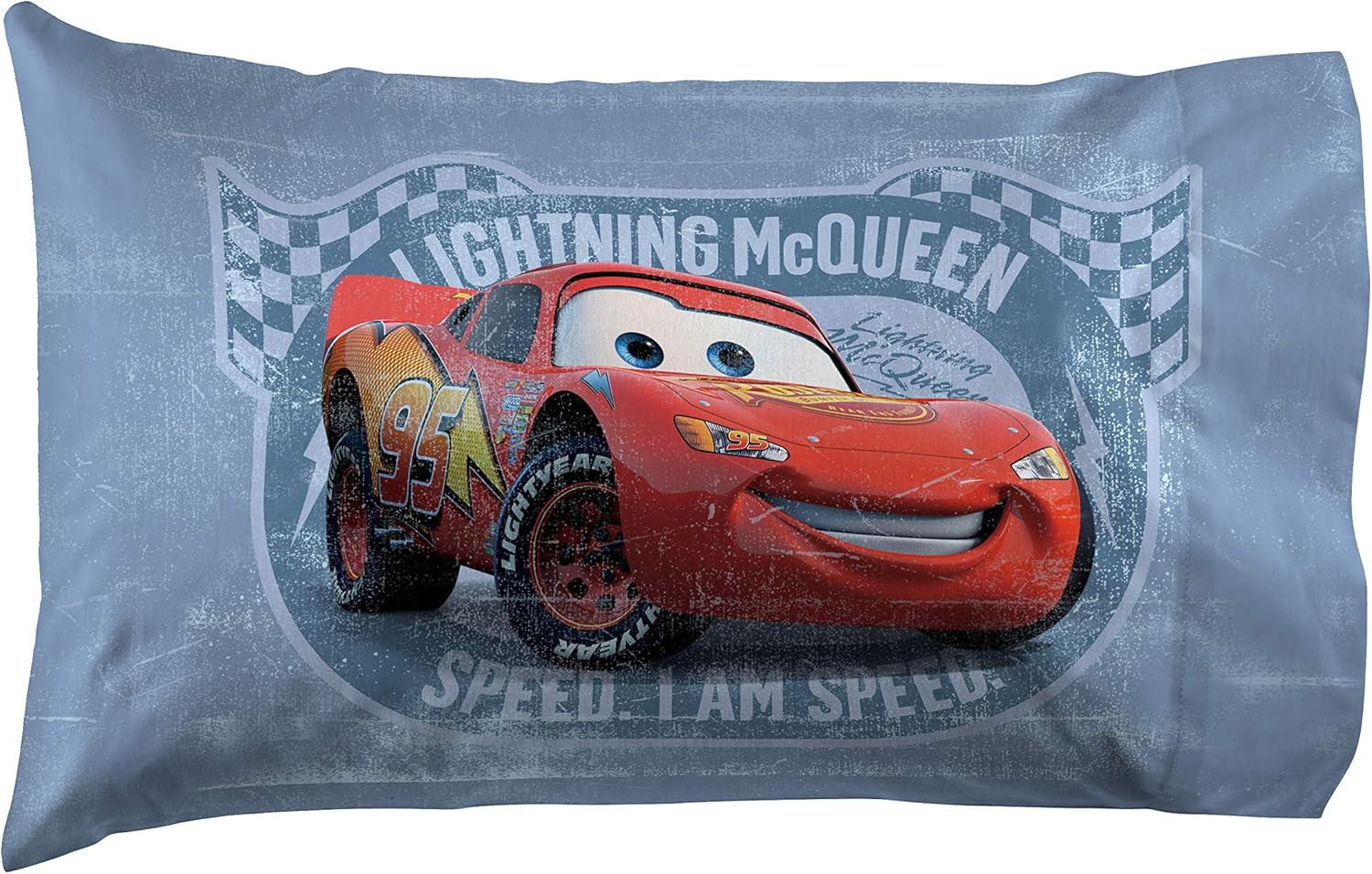 Jay Franco Disney Pixar Cars Tune Up Blue Gray 4 Piece Sheet Set