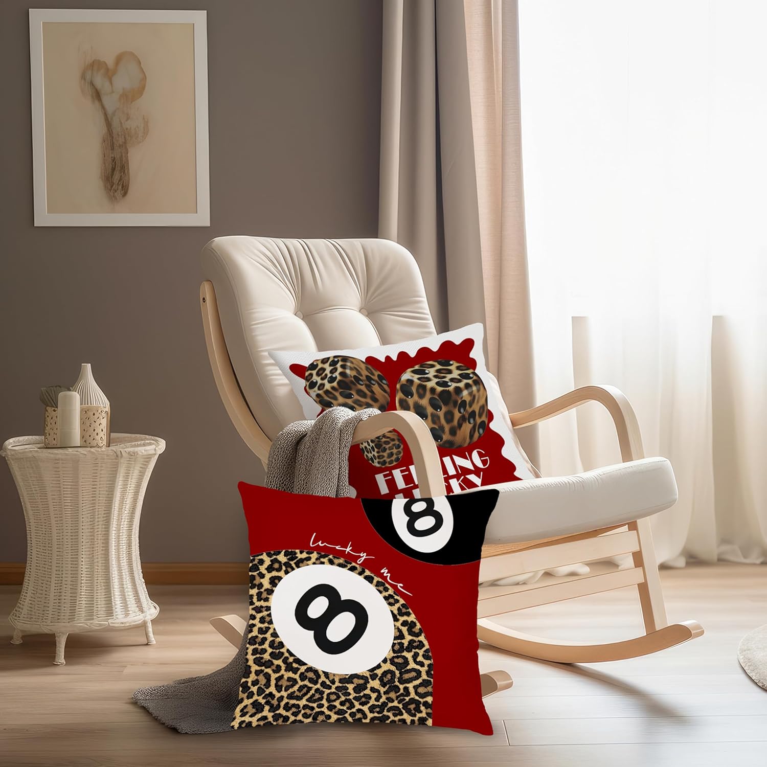 Nipil Leopard Print Pillow Covers Set of 2