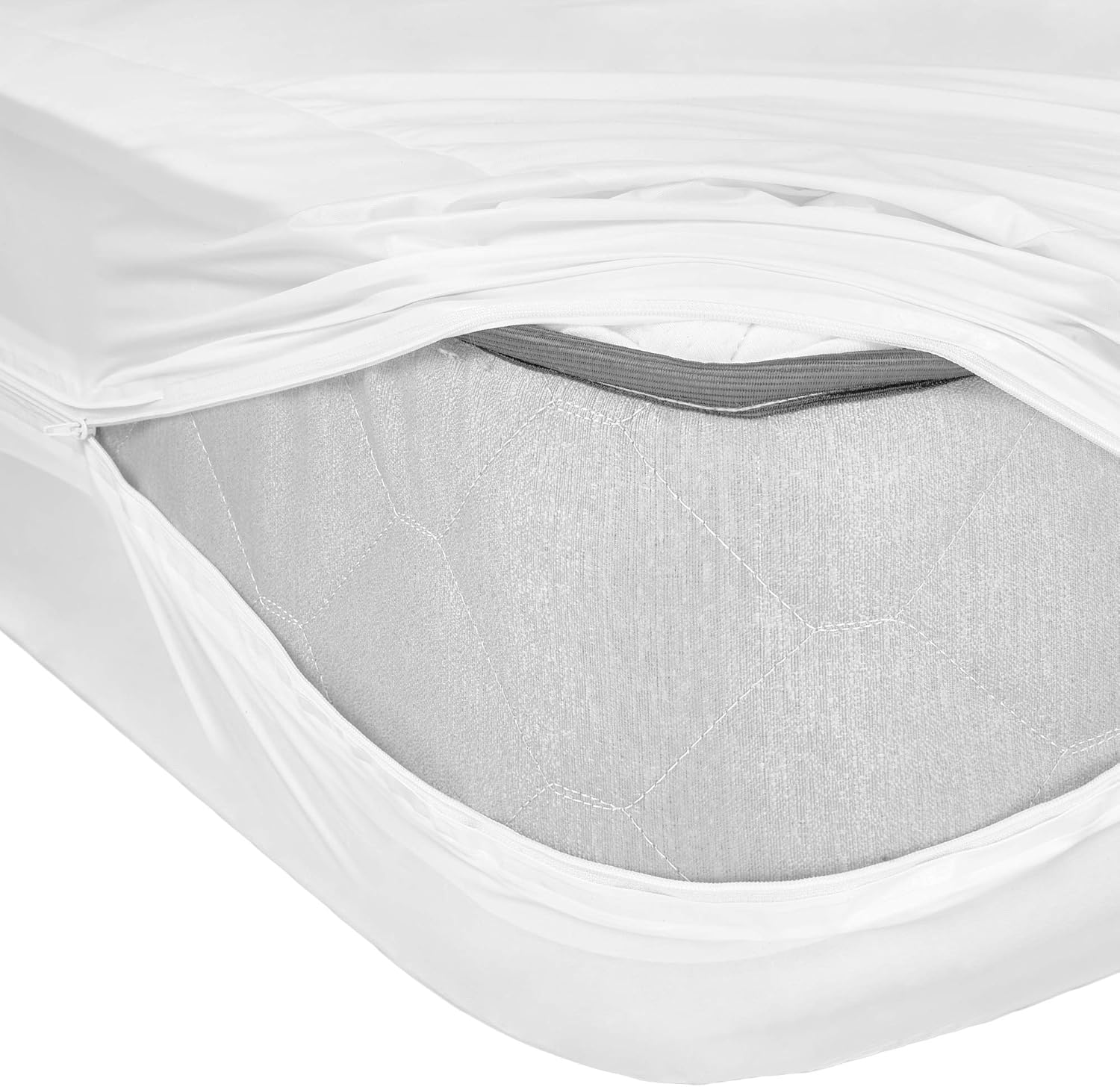 Abstract Vinyl Mattress Protector with Zip Closure - 33x75 Waterproof Cover