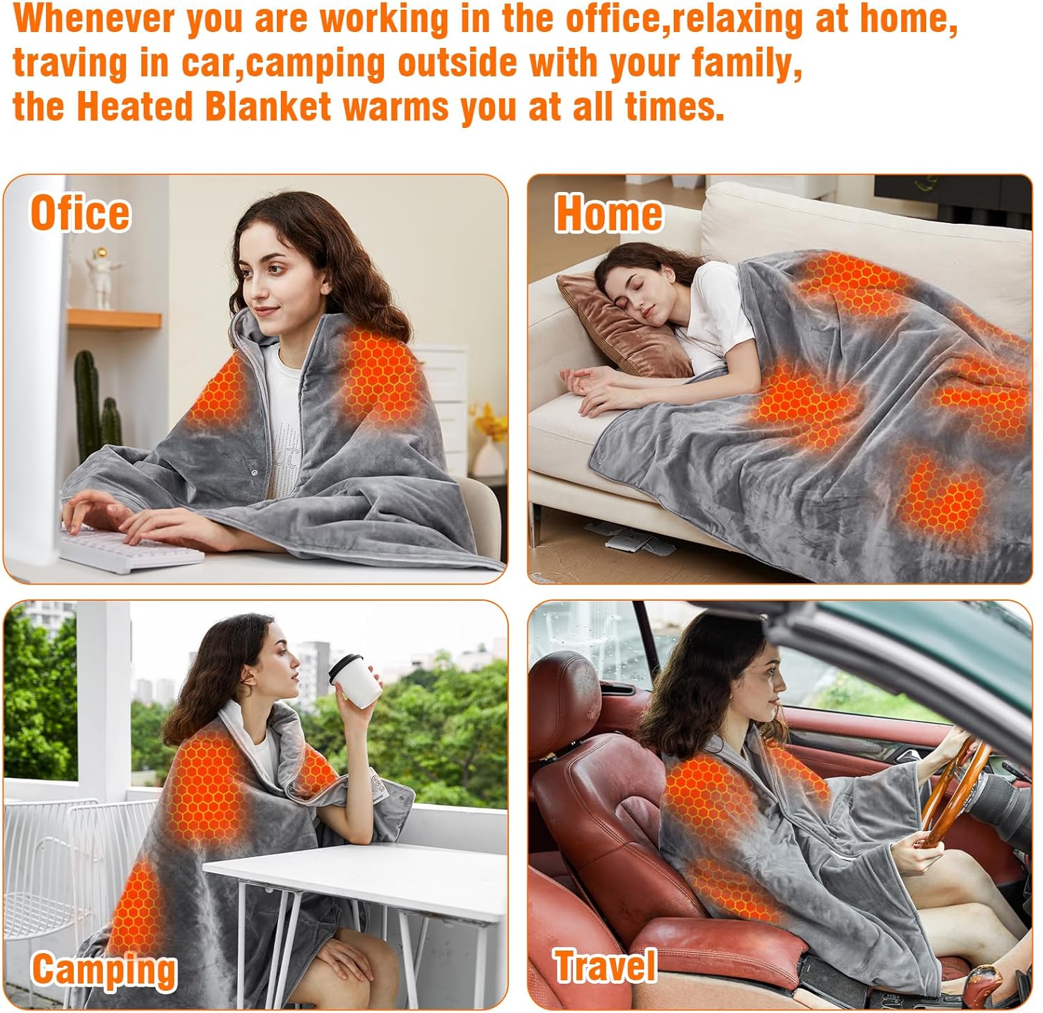 Svanur 50x60 Heated Blanket with 12V Battery