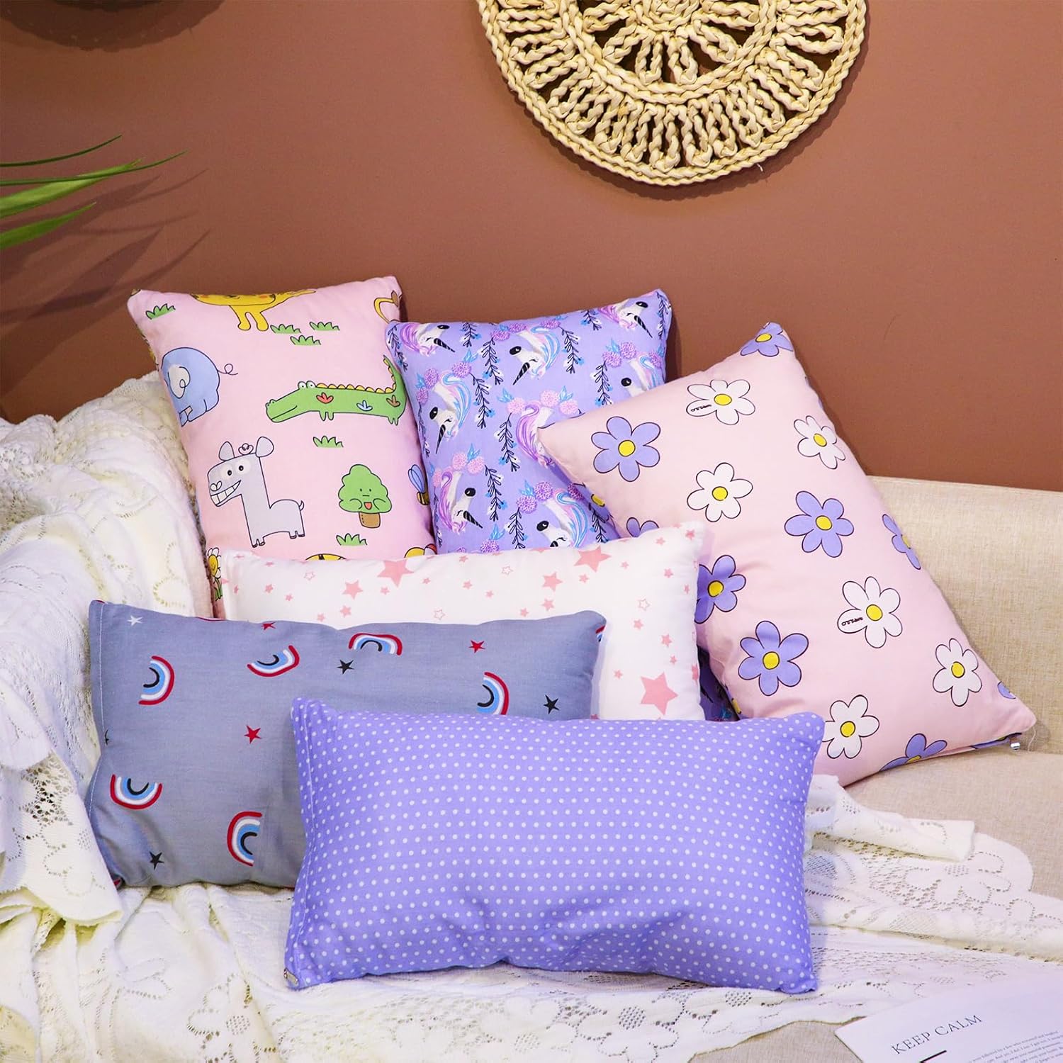 Kigley 6 Pack Mini Travel Pillows for Kids and Pets