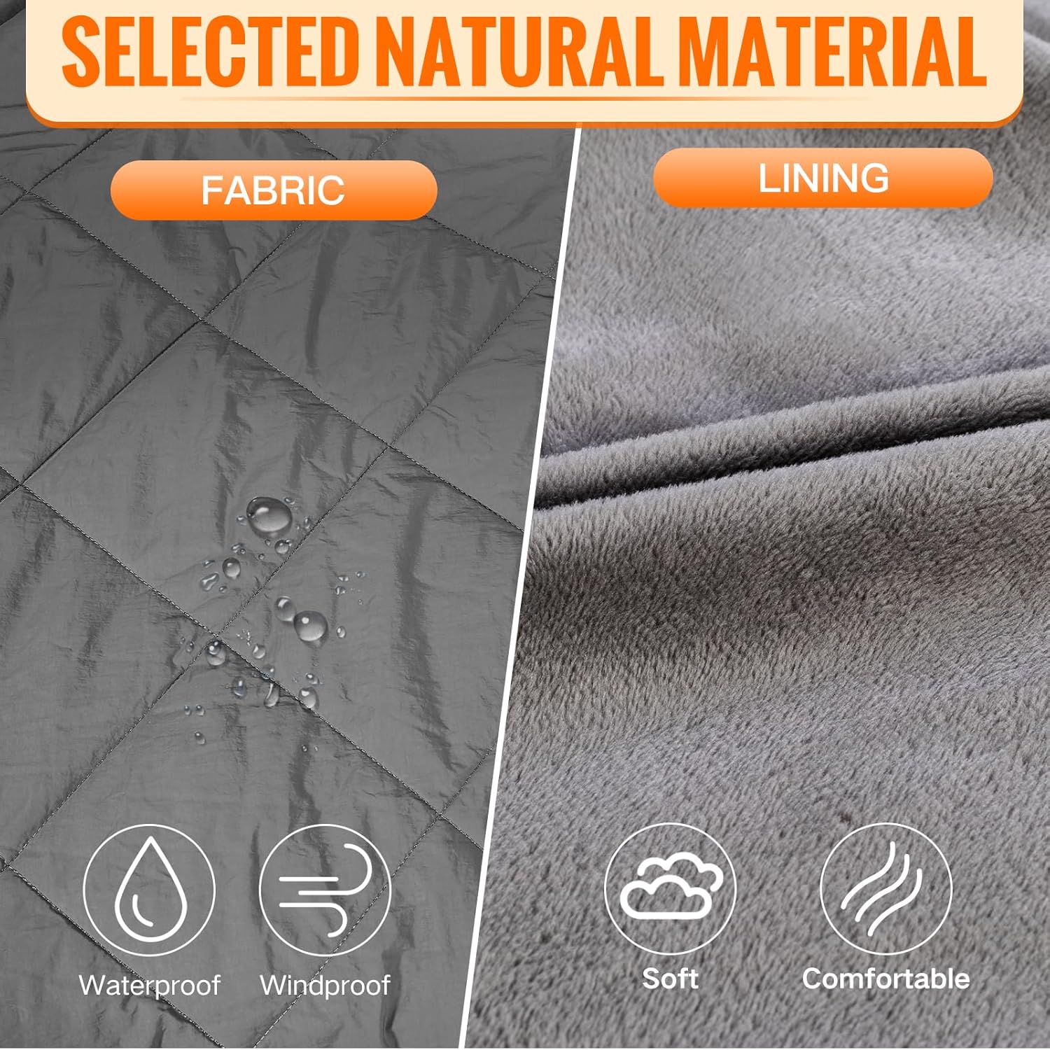 Diweez Cordless Heated Blanket with 3 Heat Levels