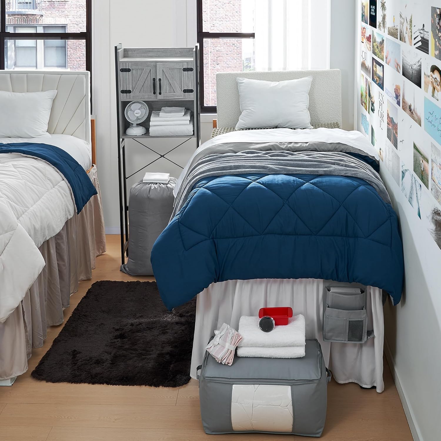 Fully-Loaded Twin XL Dorm Bedding Essentials Package