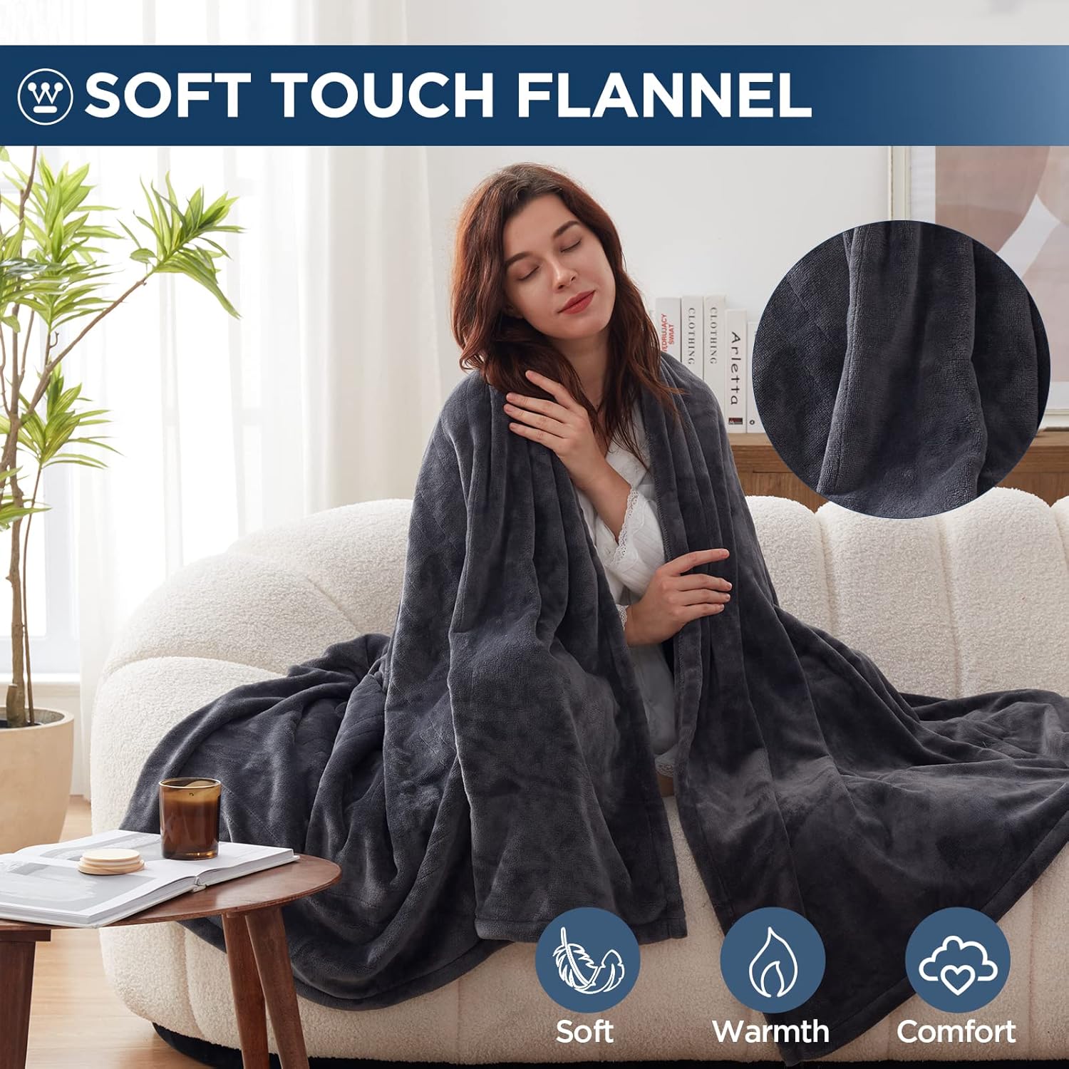 Westinghouse Electric Blanket Twin Size with 10 Heating Levels