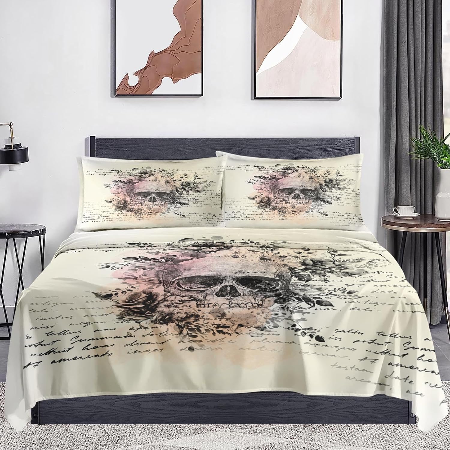 WeCozy Twin 3 Pcs Bed Sheet Set with Deep Pocket