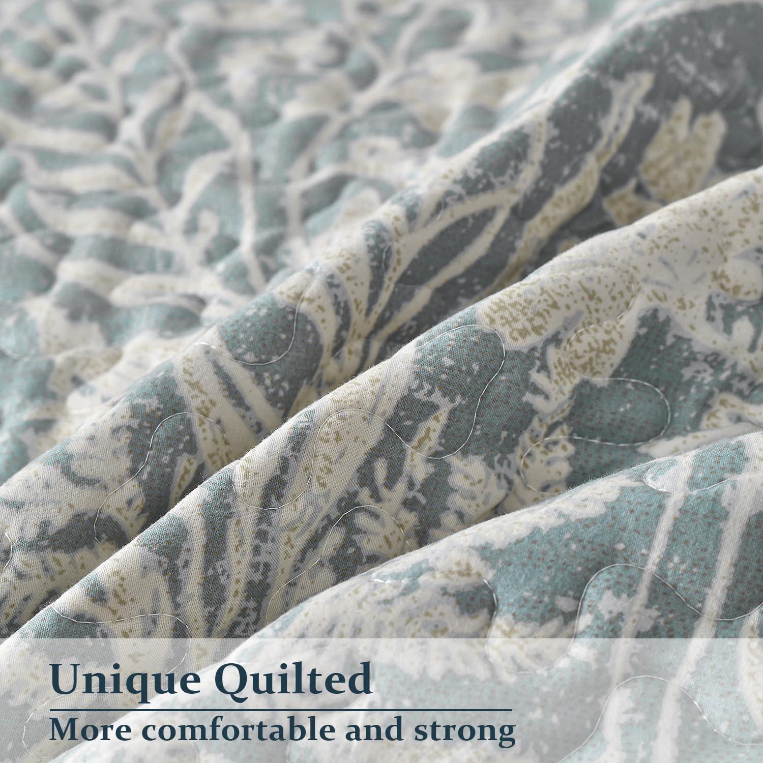 DURLENGEN Boho Style Quilt Set Twin 2Pcs