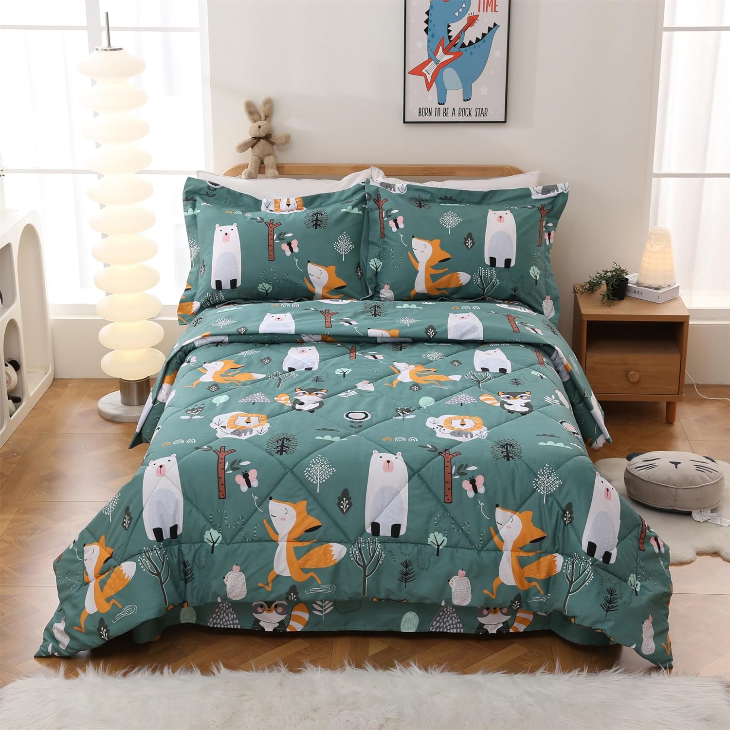 JSD Forest Animals Kids Comforter Set Twin Size 1