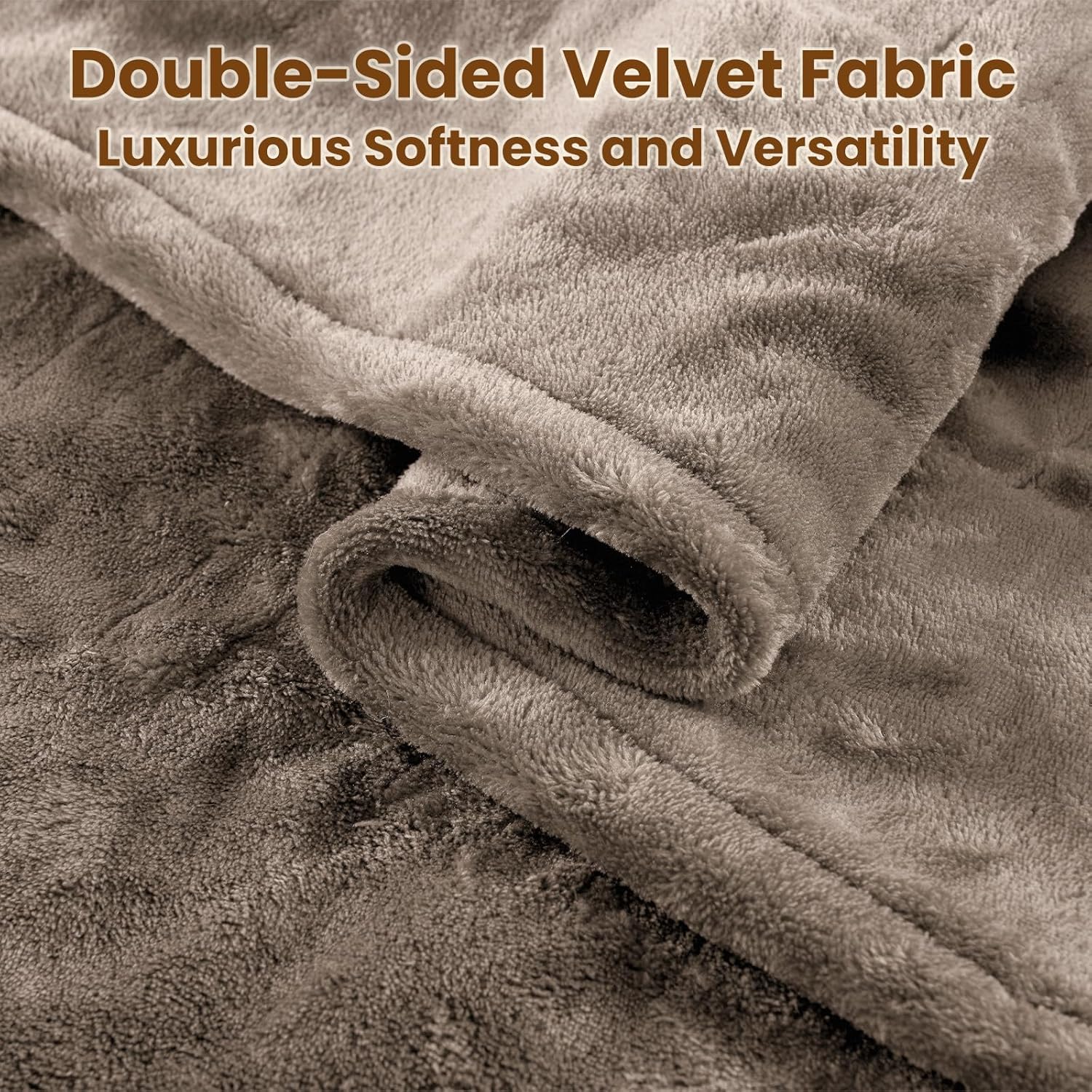 Bearhug Heated Blanket Twin Size 62x84 Double Sided Velvet