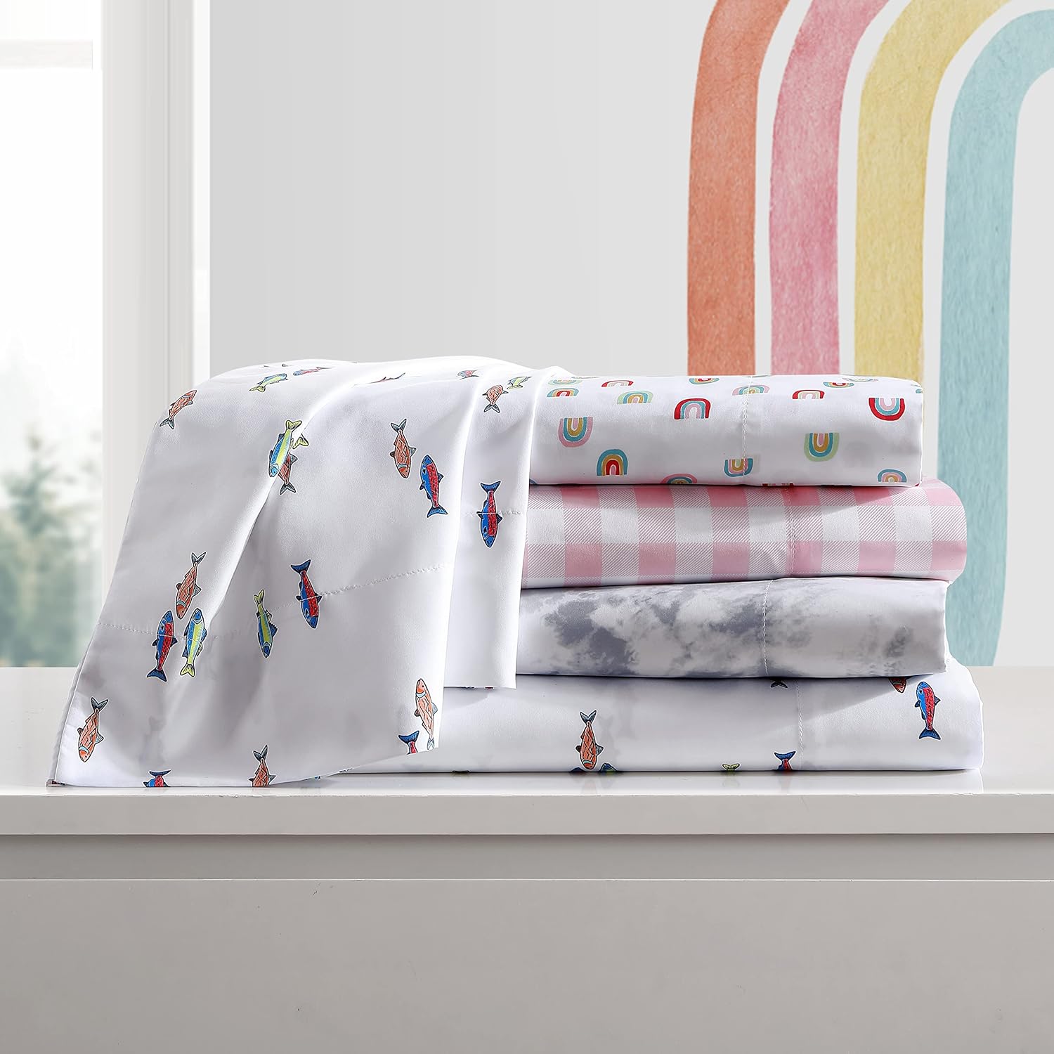 Eddie Bauer Kids Twin XL Sheet Set - Stain Resistant and Safe