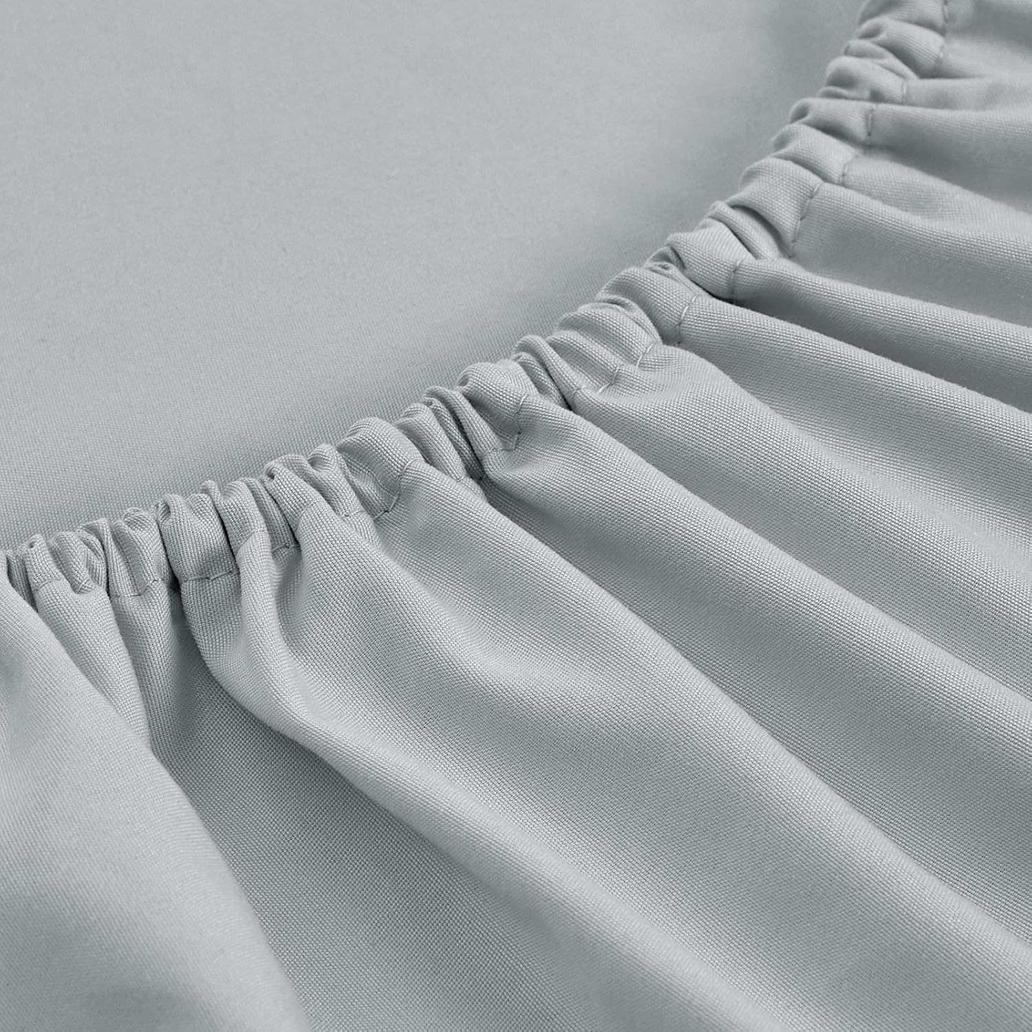 FreshCulture King Fitted Sheets 6 Pack Light Grey