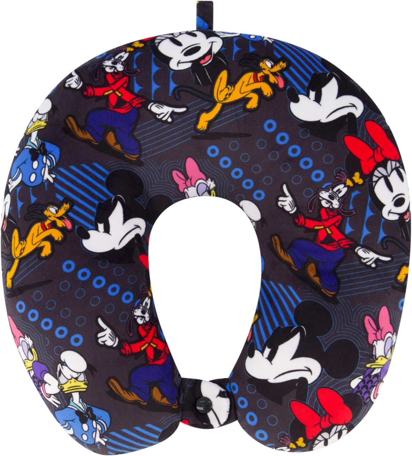 FUL Disney Mickey Mouse Travel Neck Pillow - Black 1