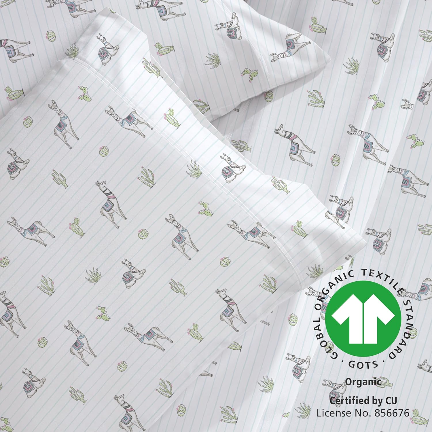 California Design Den Llama Printed Queen Sheet Set