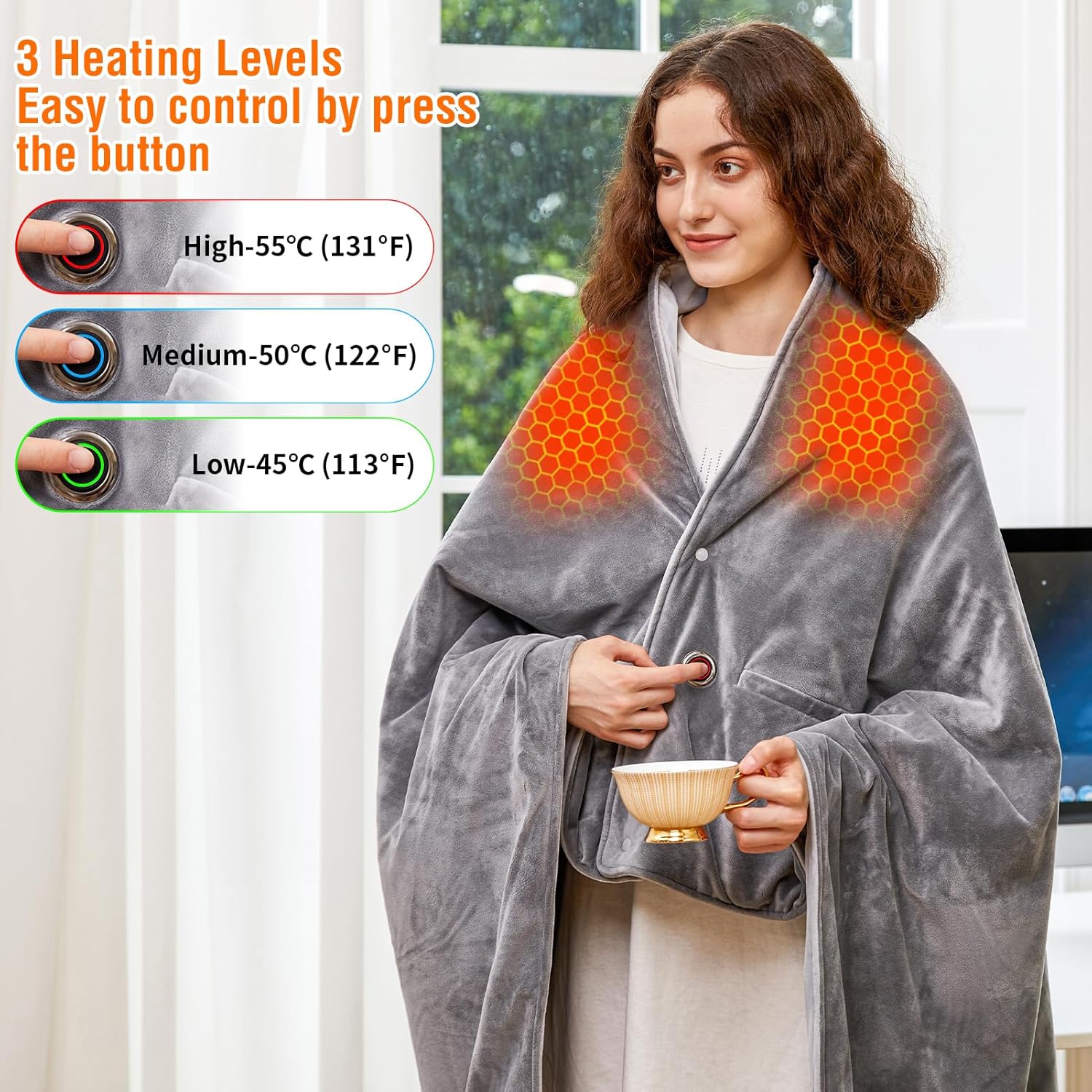 Svanur 50x60 Heated Blanket with 12V Battery