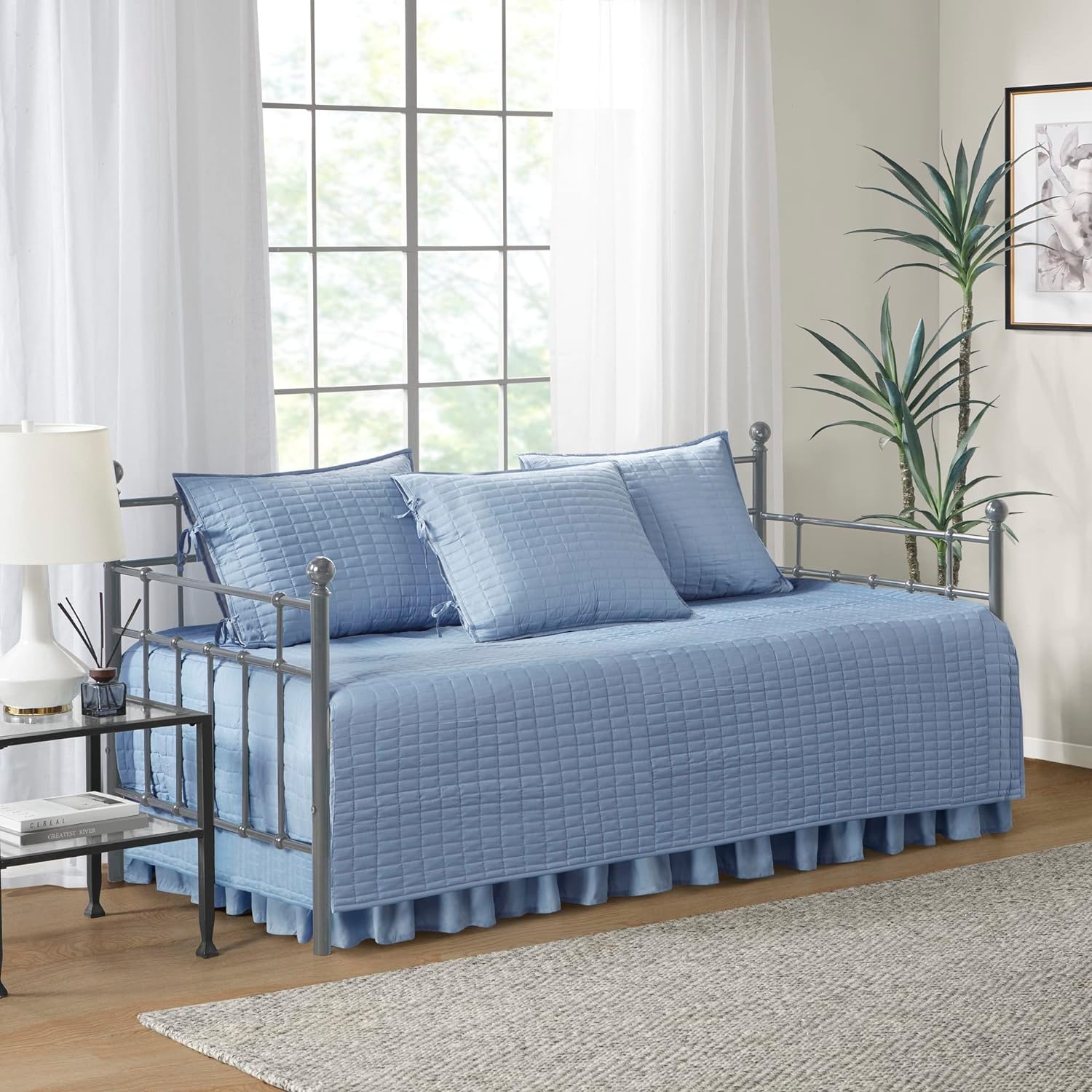 Comfort Spaces Daybed Cover - Blue 5 Piece Set