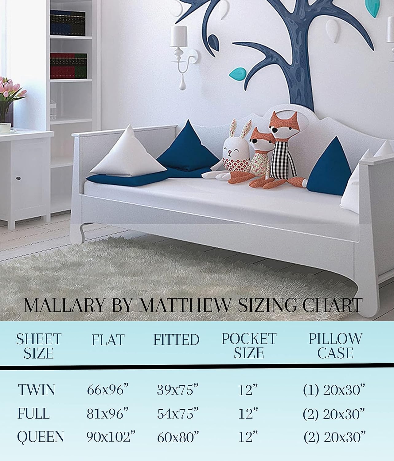 MALLARY BY MATTHEW Kids Super-Soft Microfiber Car Sheet Set Full
