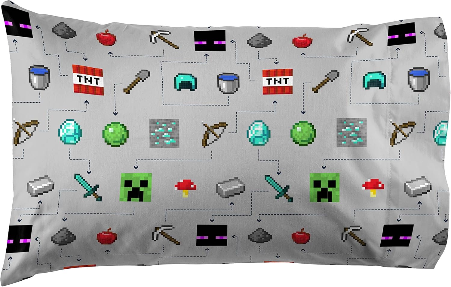 Jay Franco Minecraft Monster Hunters Twin Sheet Set