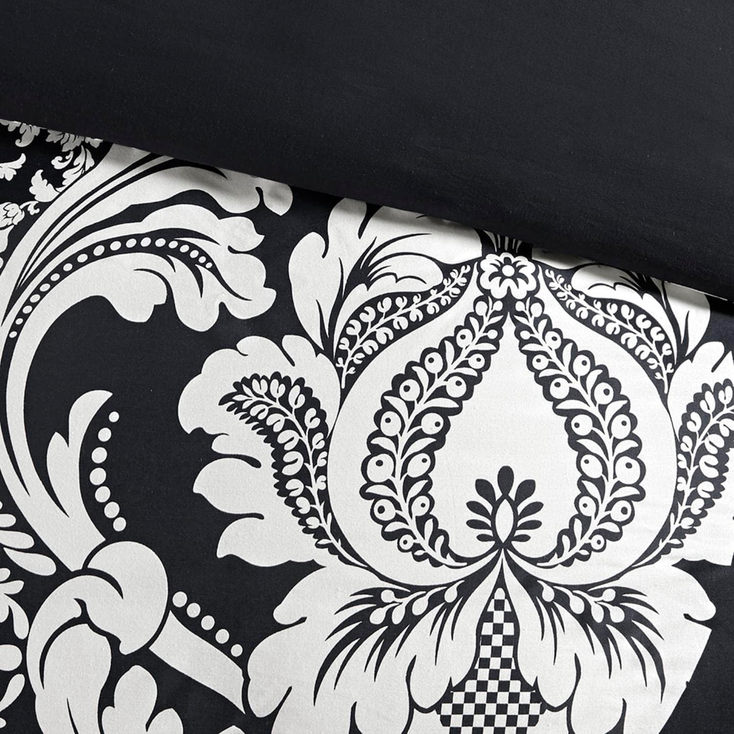 Madison Park Vienna Cotton Comforter Set 7 Piece Black