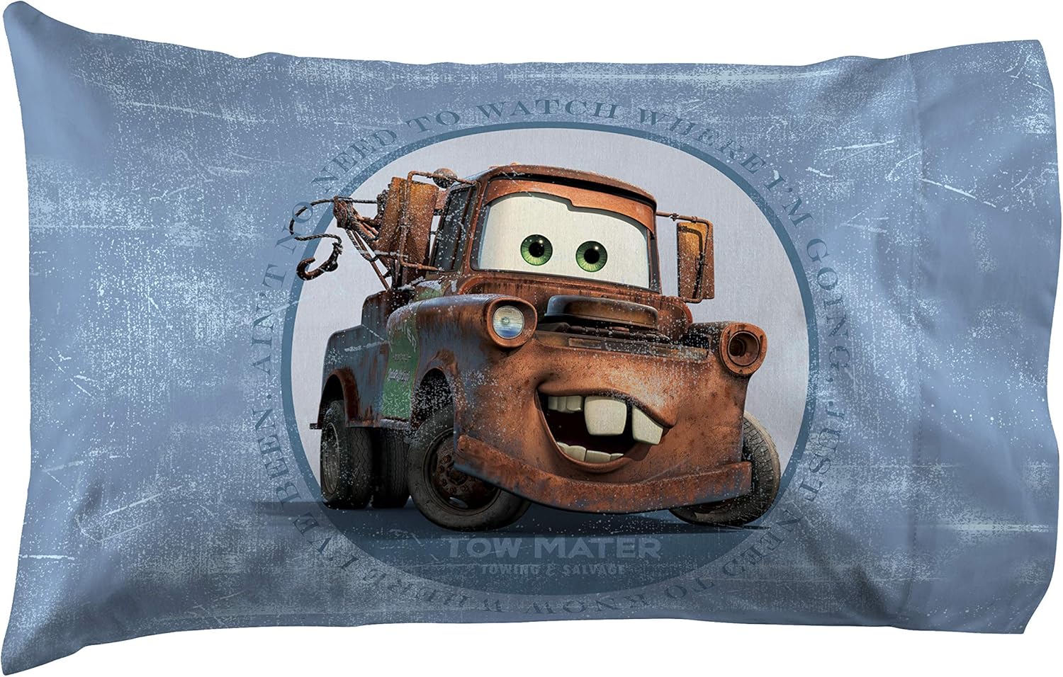 Jay Franco Disney Pixar Cars Tune Up Blue Gray 4 Piece Sheet Set