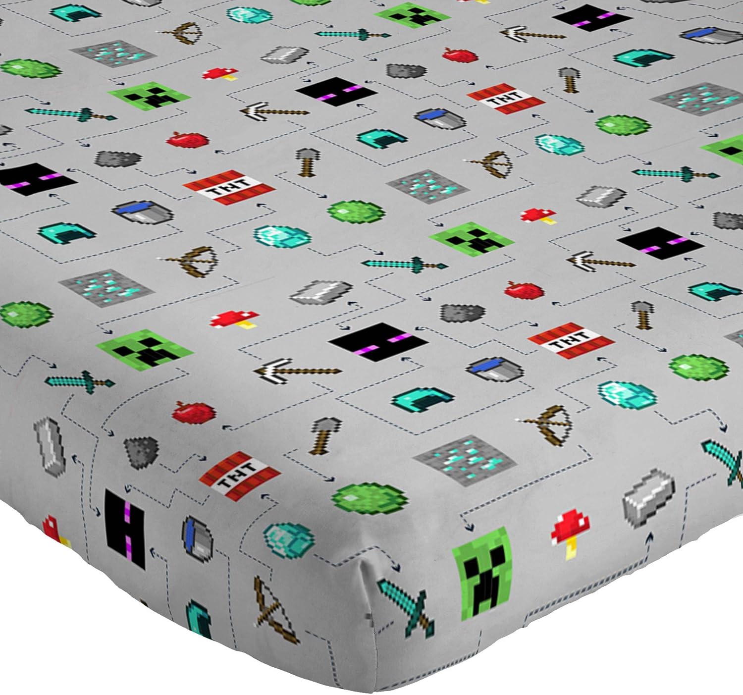 Jay Franco Minecraft Monster Hunters Twin Sheet Set