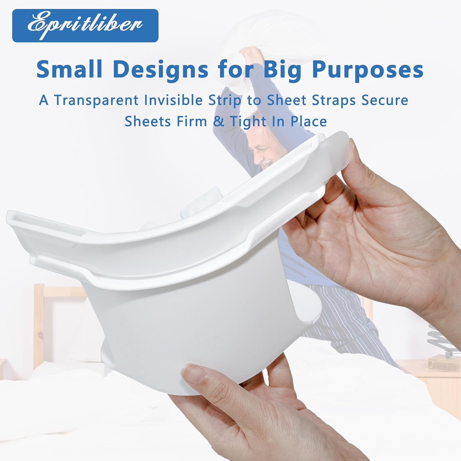 Epritliber Lock Sheet Holders 4pcs - Tug Proof Heavy Duty 1