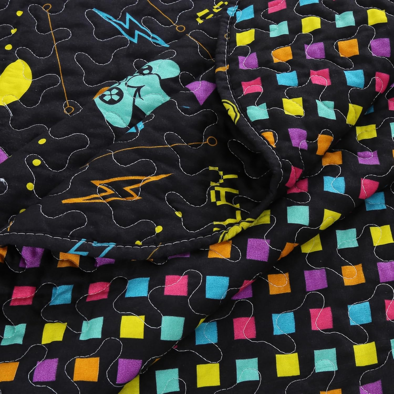 MarCielo Gamer Quilt Bedspread Set for Kids
