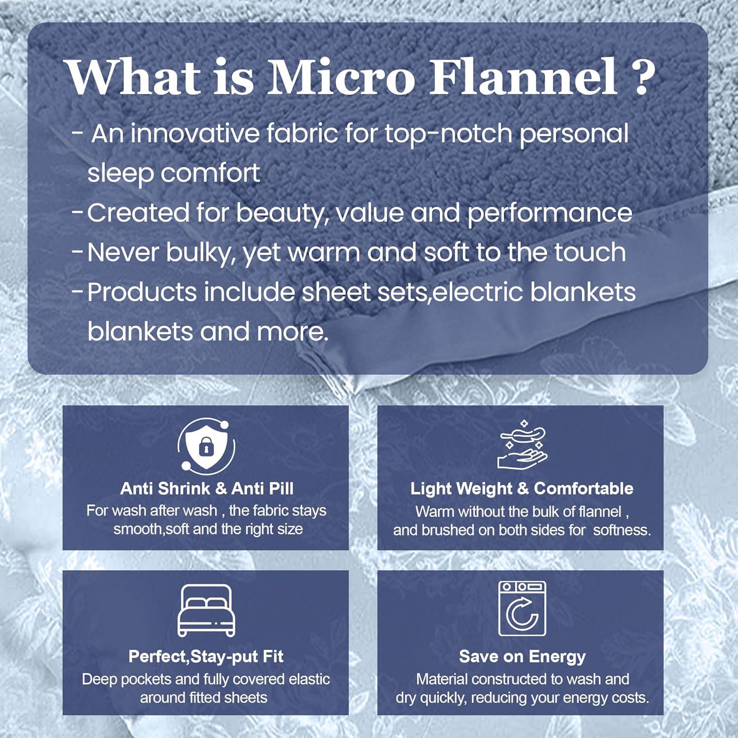Thermee Micro Flannel Heated Blanket with Sherpa Back 1