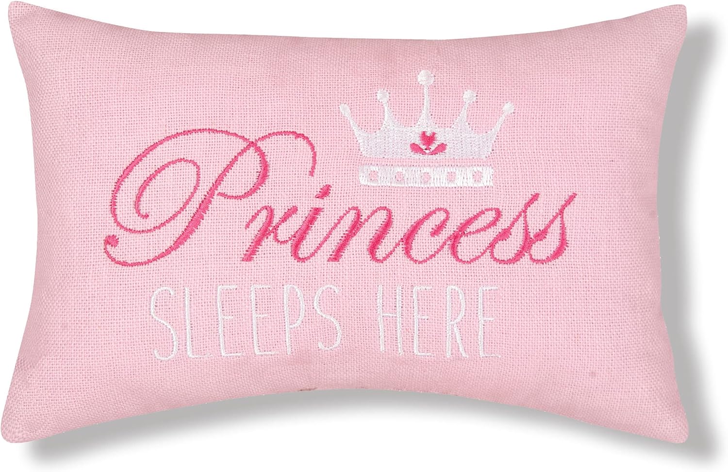 CF Home Pink Princess Sleeps Here 6x9 Accent Pillow