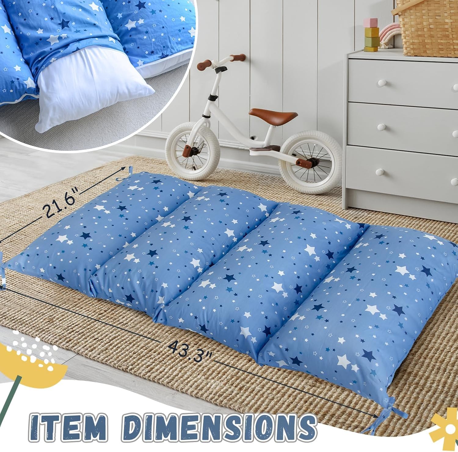Sherilyn Blue Cushion for Climbing Arch and Rocker 1
